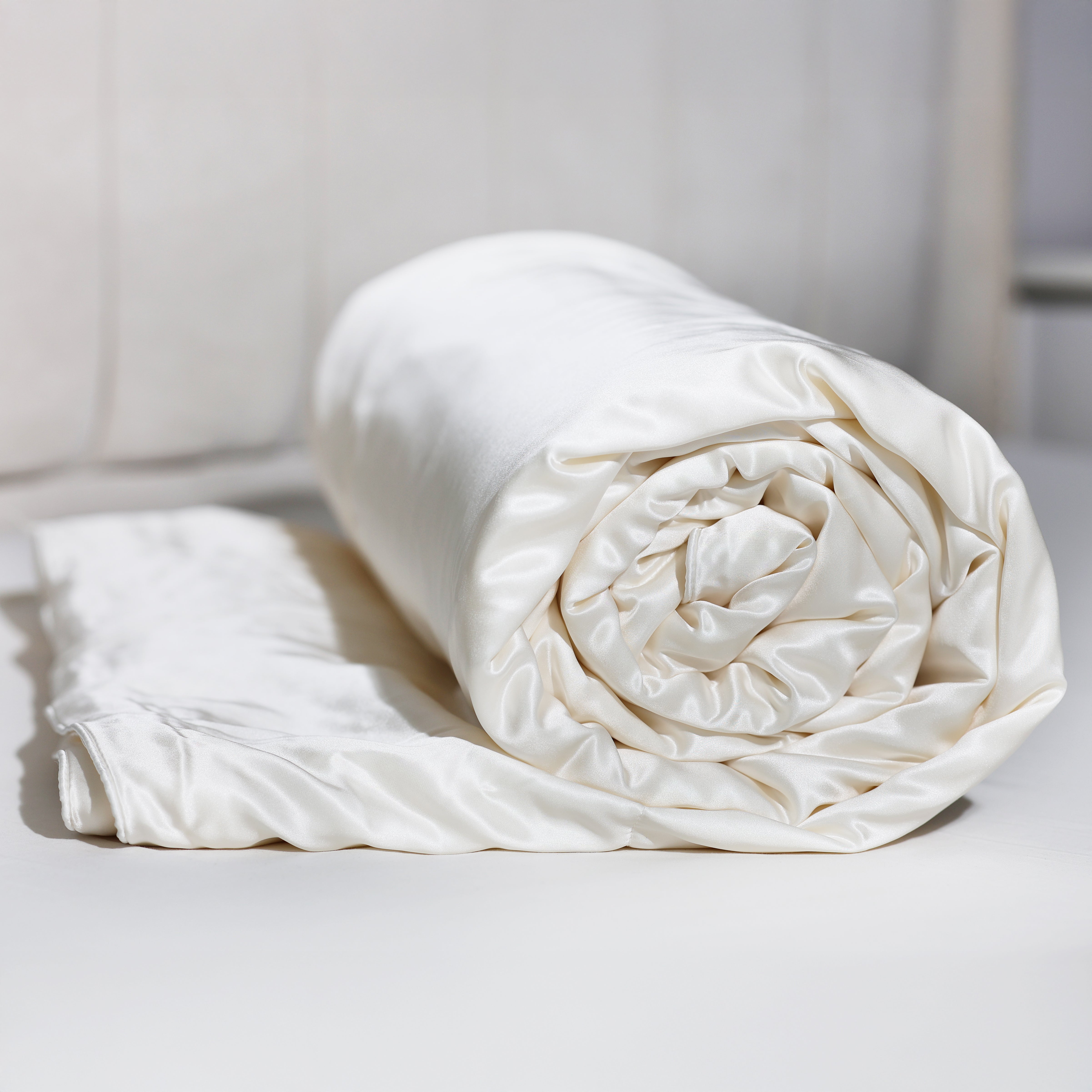 Silk-Filled Silk Covered Cot Duvet for Summer