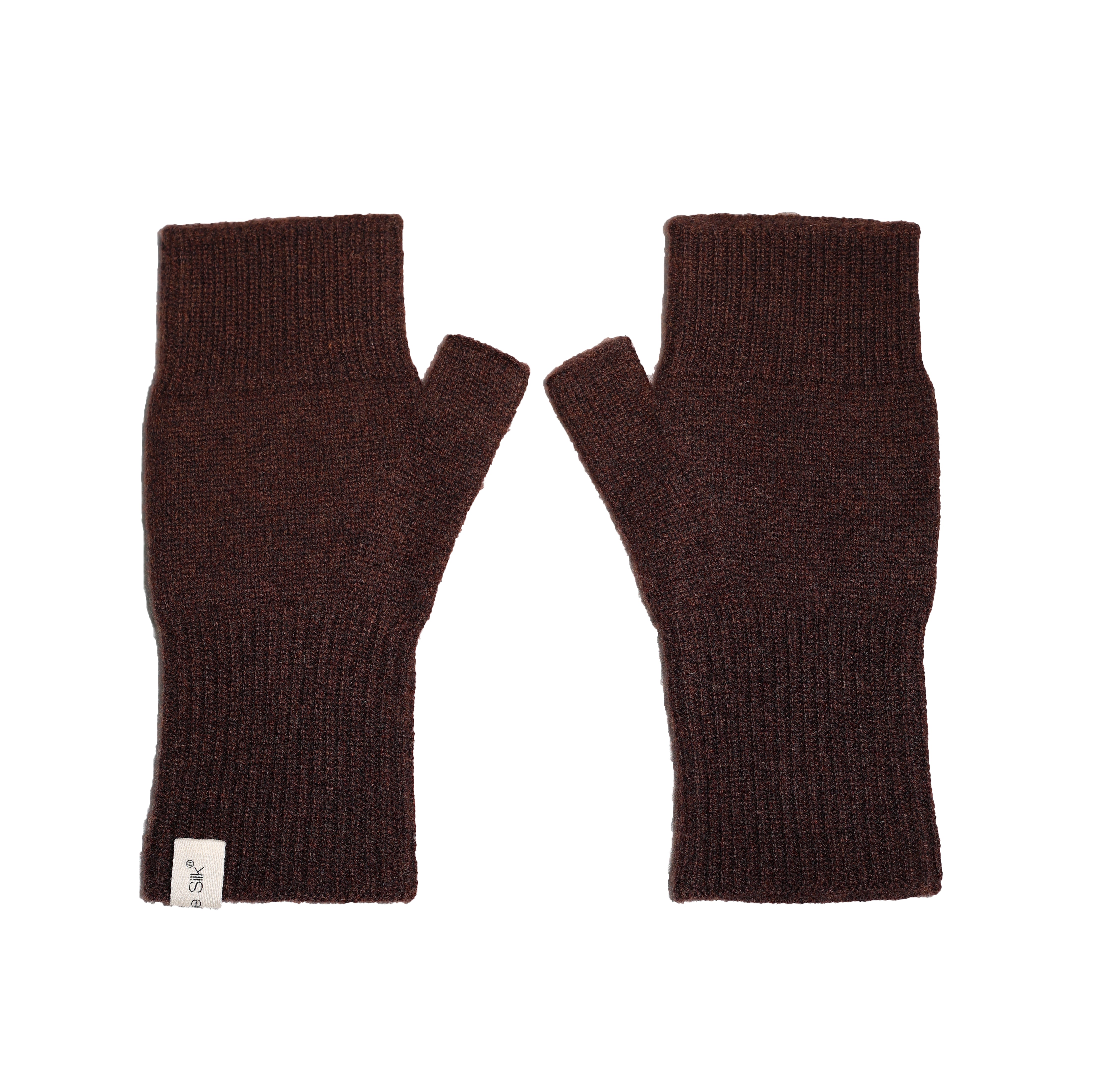 Fingerless Cashmere Gloves Americano