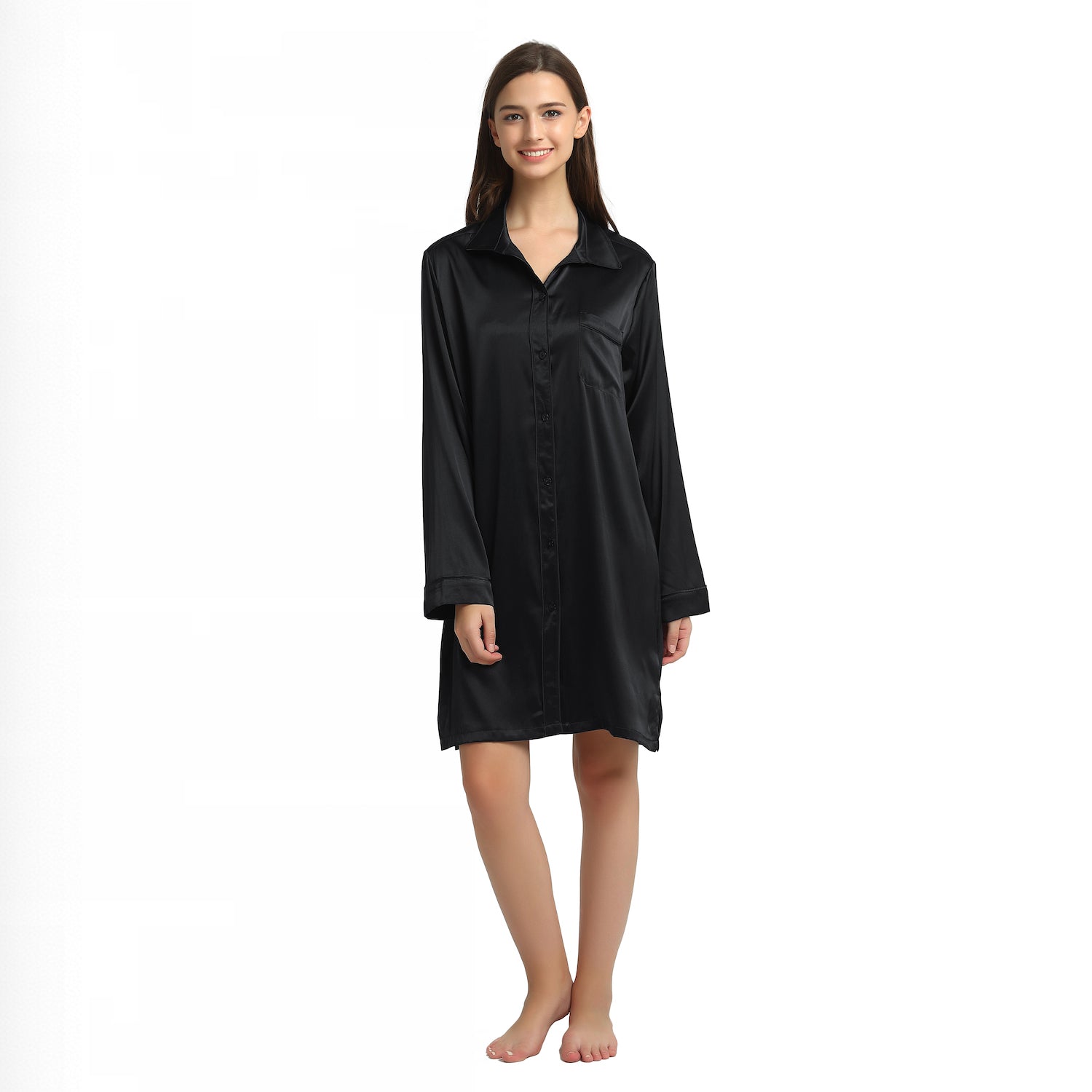 Black Silk Nightshirt