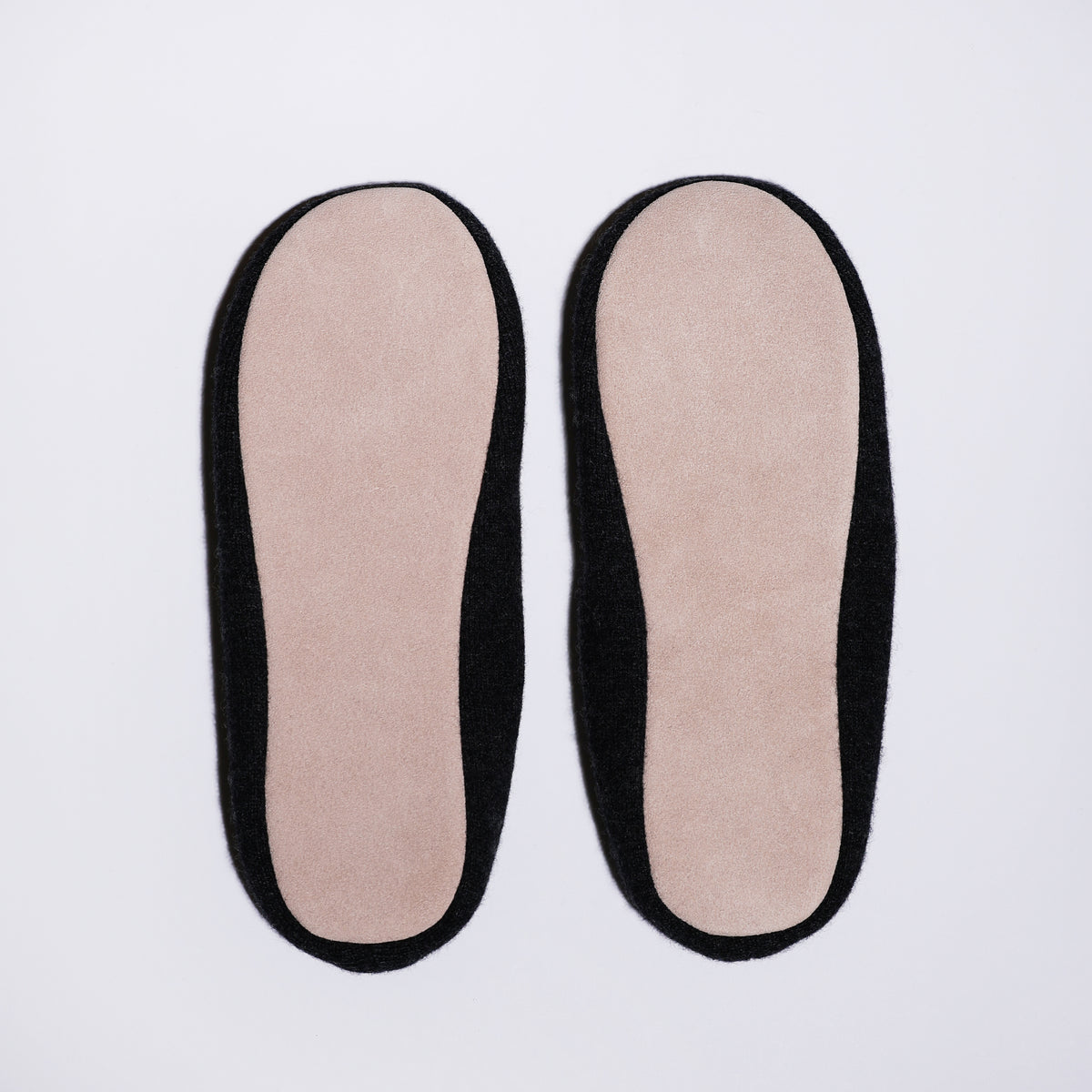 Cashmere Ballet Slippers Charcoal