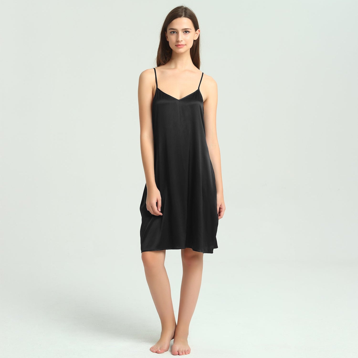 Black Silk Nightie