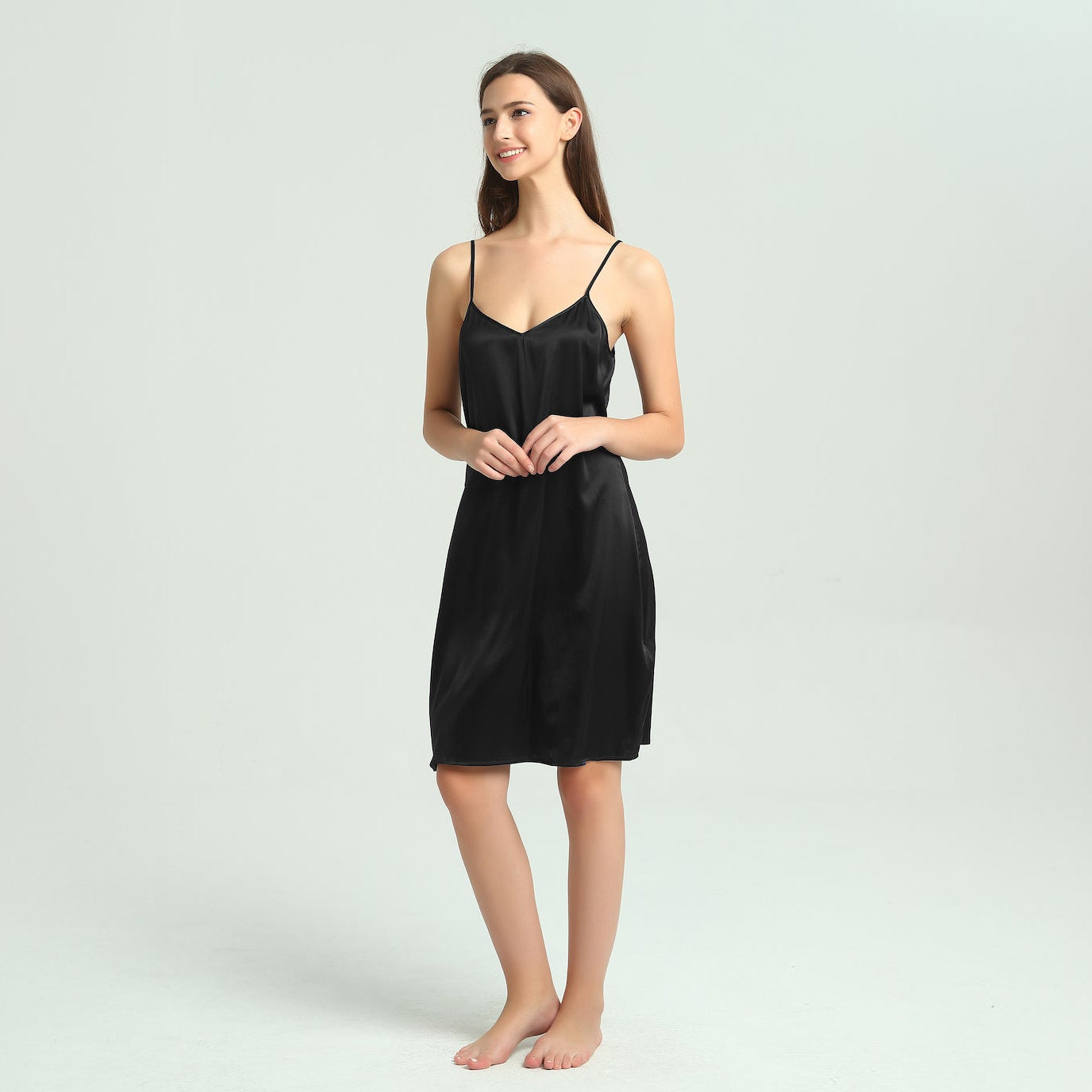 Black Silk Nightie