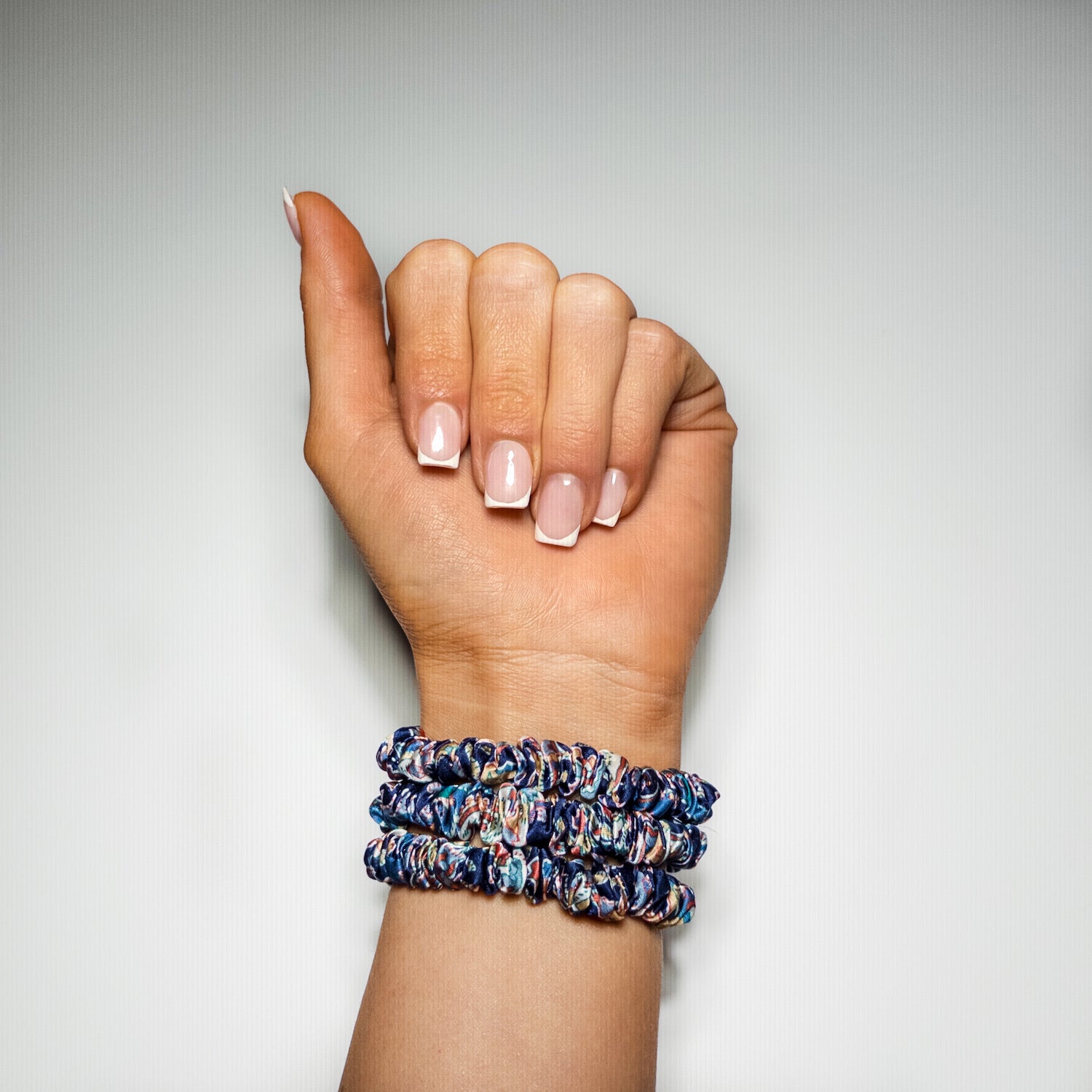 Liberty Fabric Silk Scrunchie Skinny