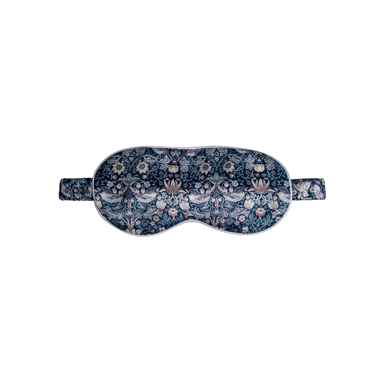 Liberty Fabric Silk Eye Mask Strawberry Thief 005a