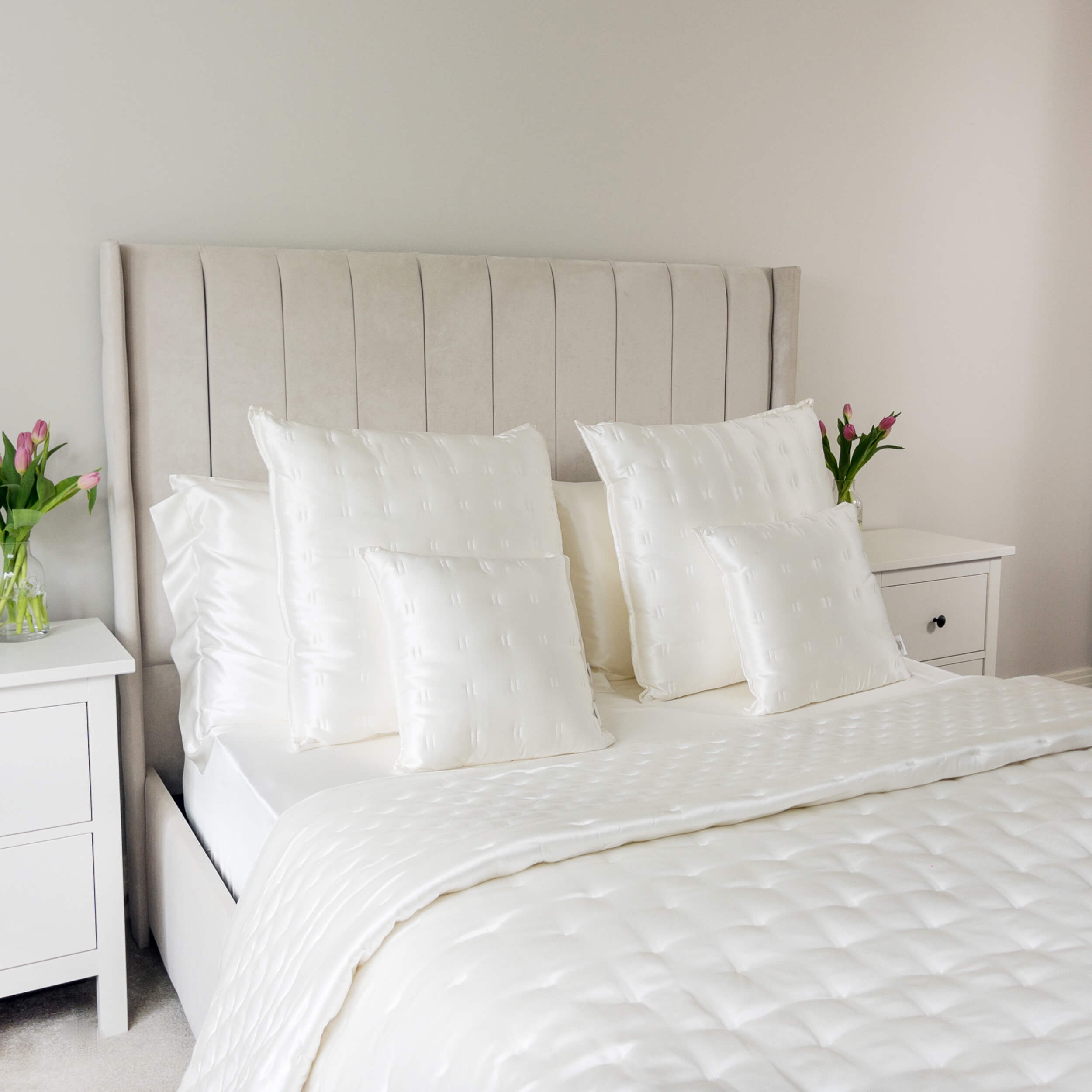 Ivory Pure Silk Cushion