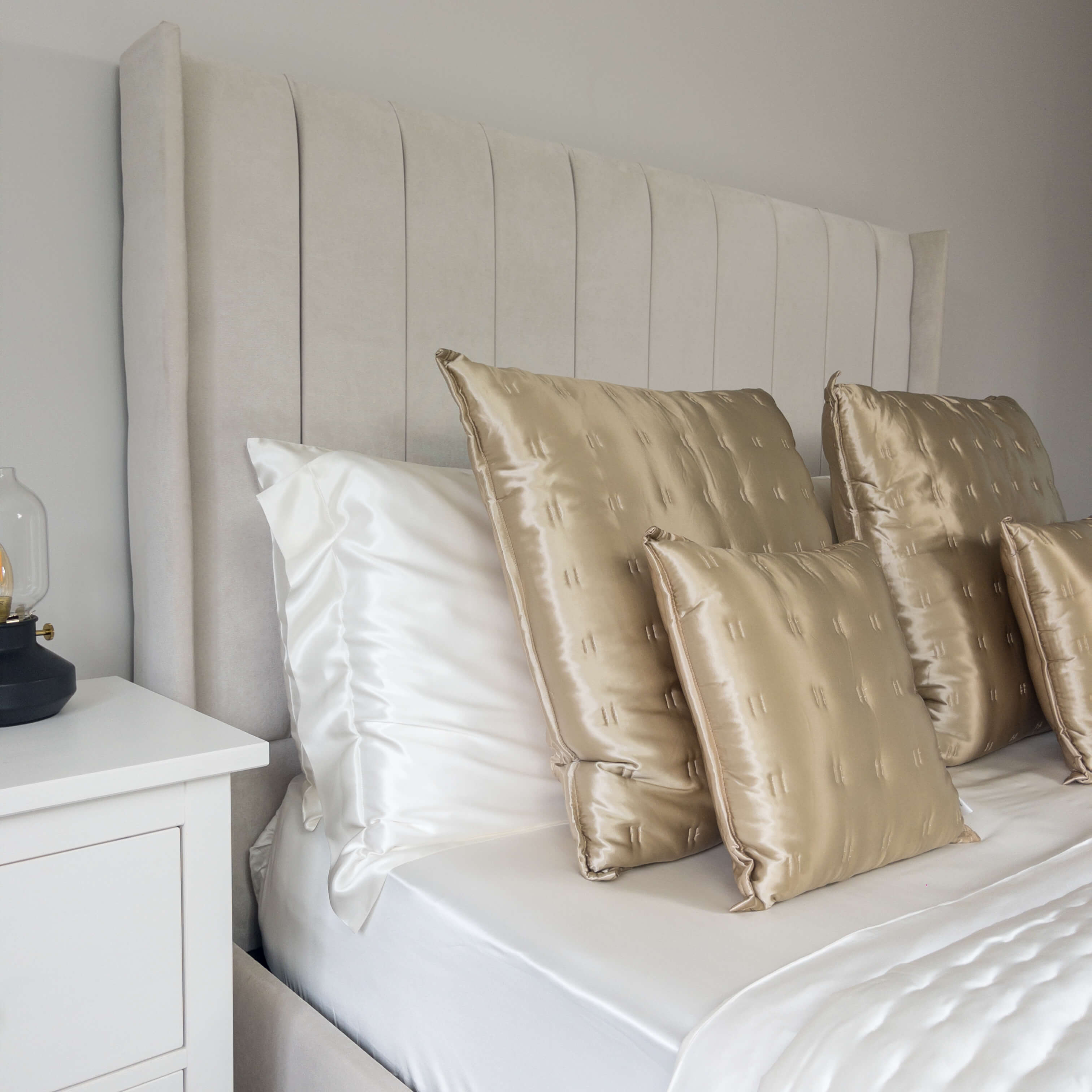 Taupe Pure Silk Cushion