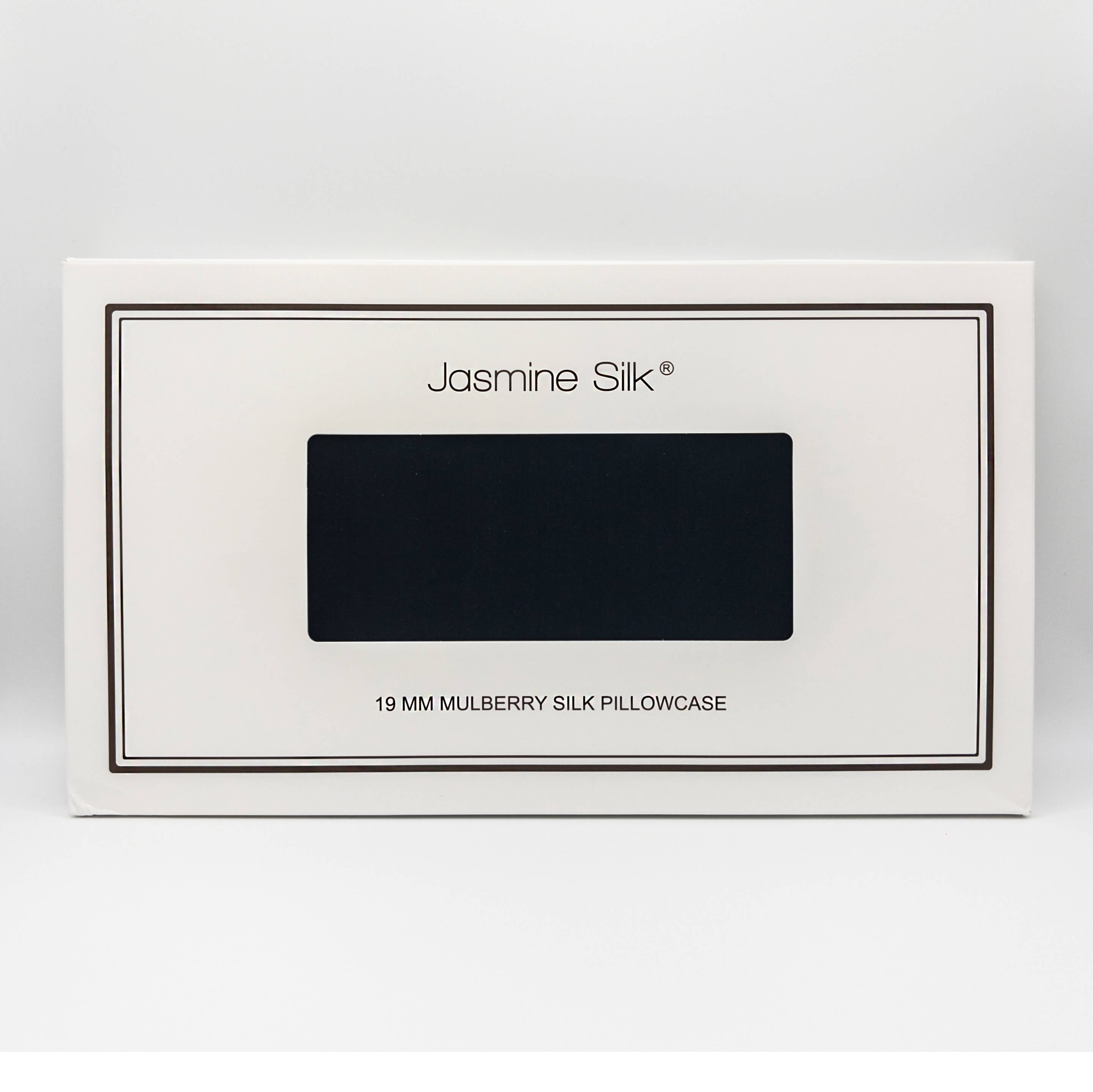 Black Oxford Square Silk Pillowcase