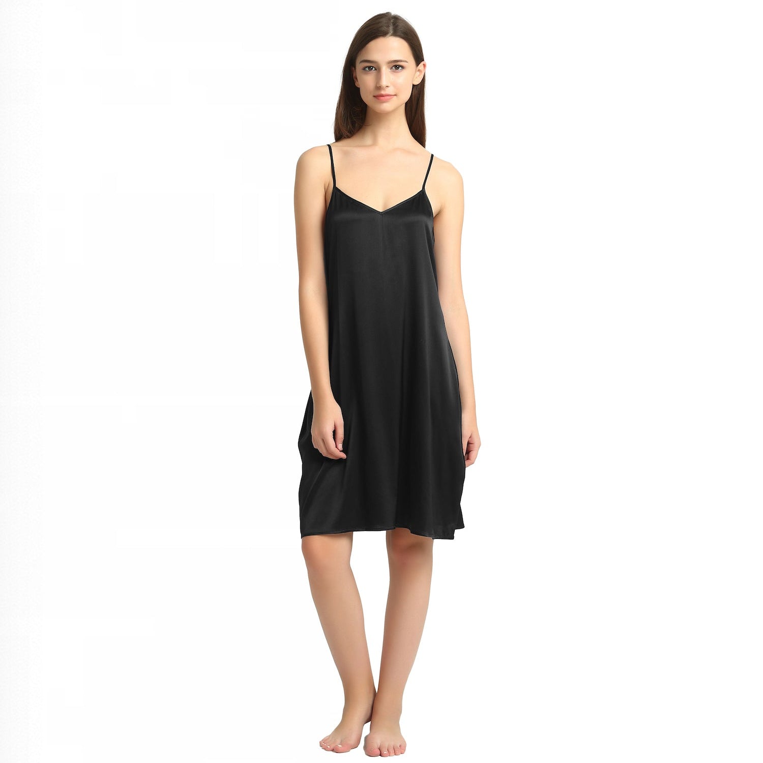 Black Silk Nightie