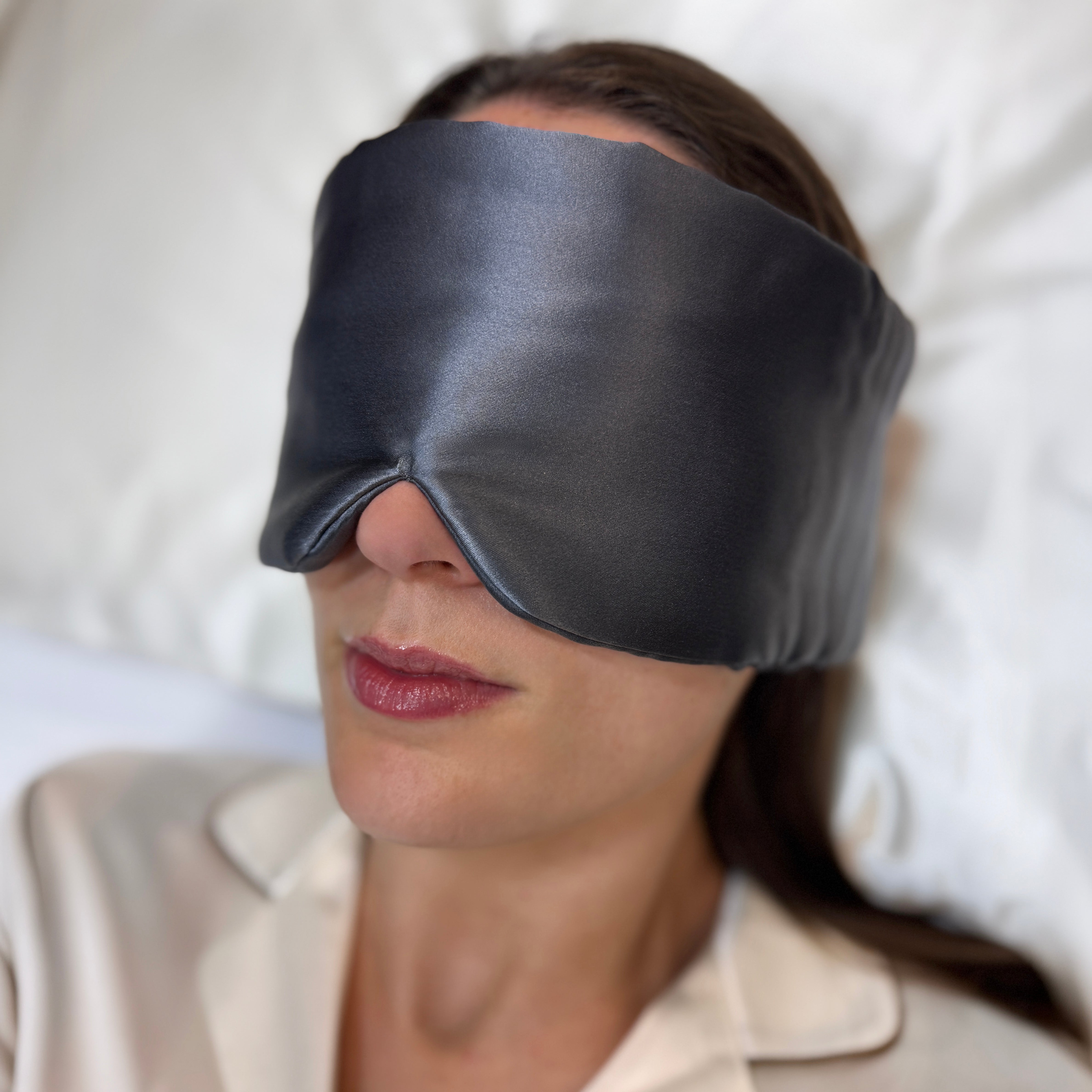 Charcoal Deep Sleep Silk Eye Mask