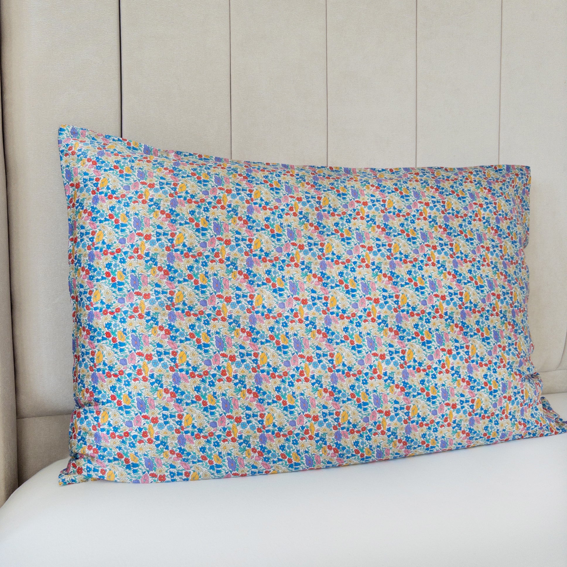 Liberty Poppy Park Silk Pillowcase