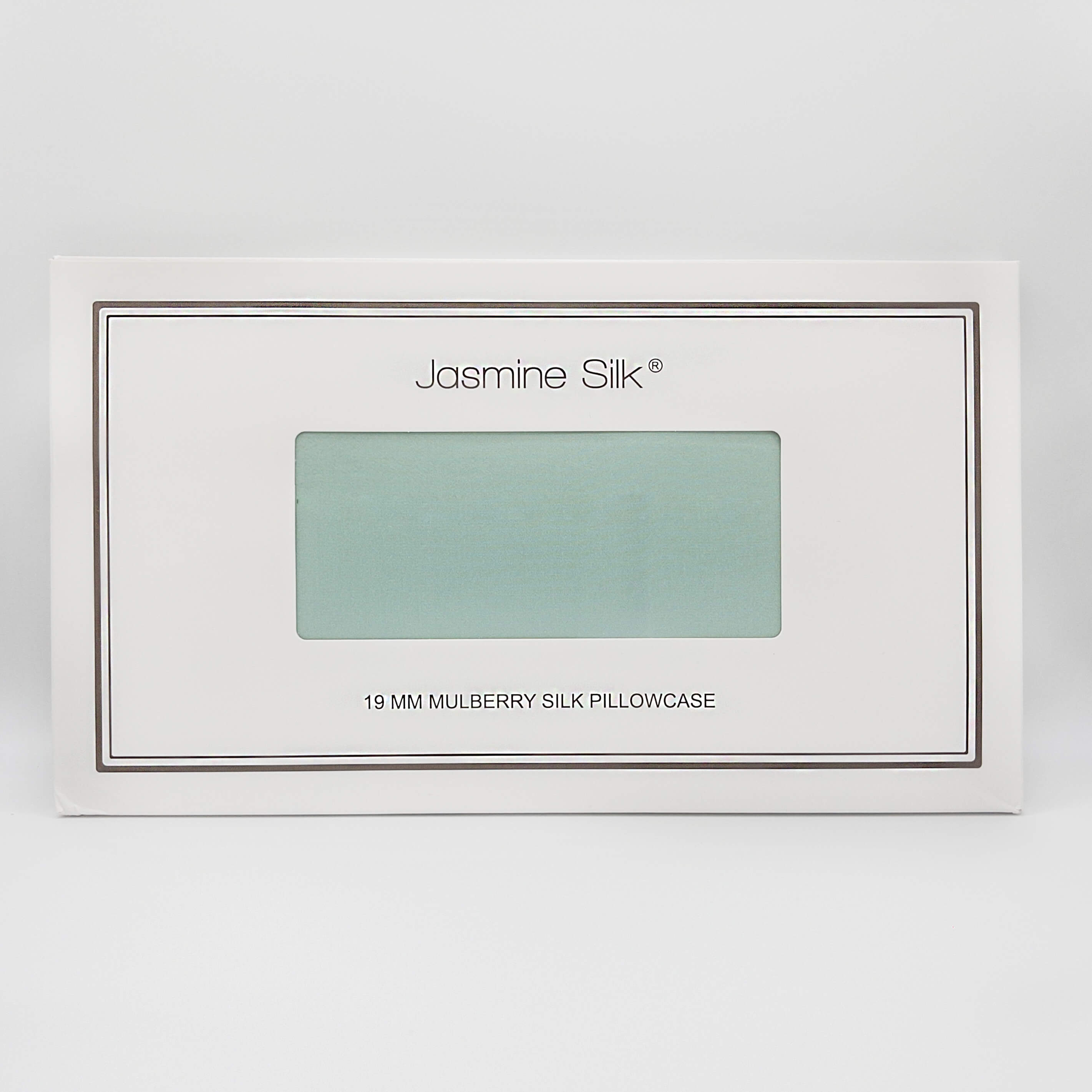 Duck Egg Oxford Square Silk Pillowcase