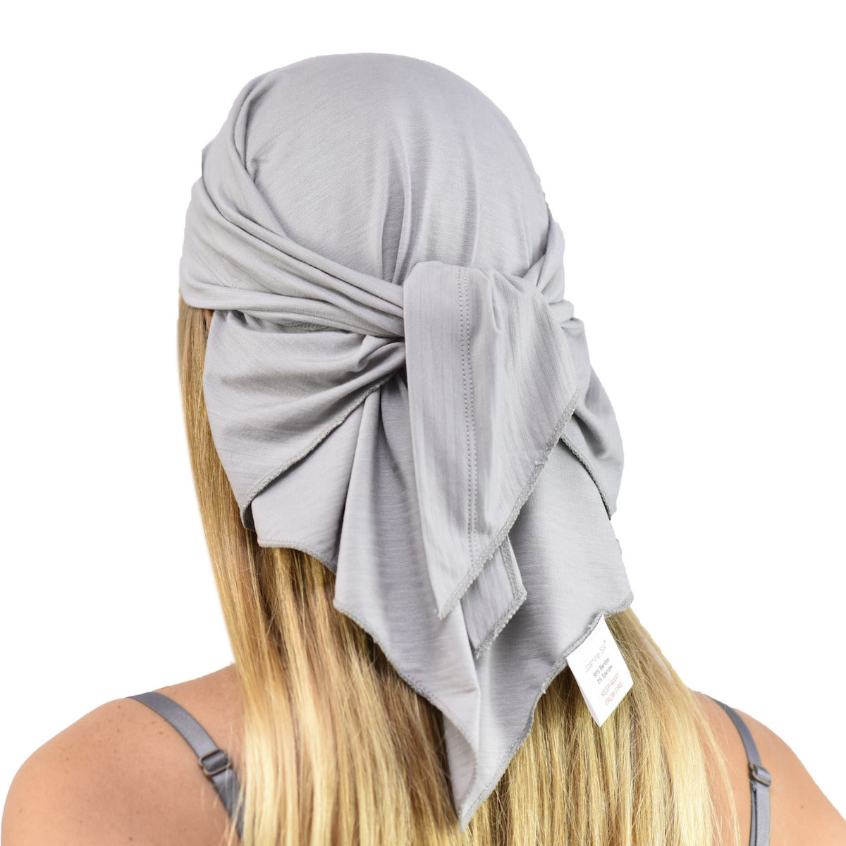 Pure Silk Bandana - Suitable for Chemo & Hair Loss Grey