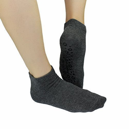 Jasmine Silk Yoga, Pilates Grip Socks Grey