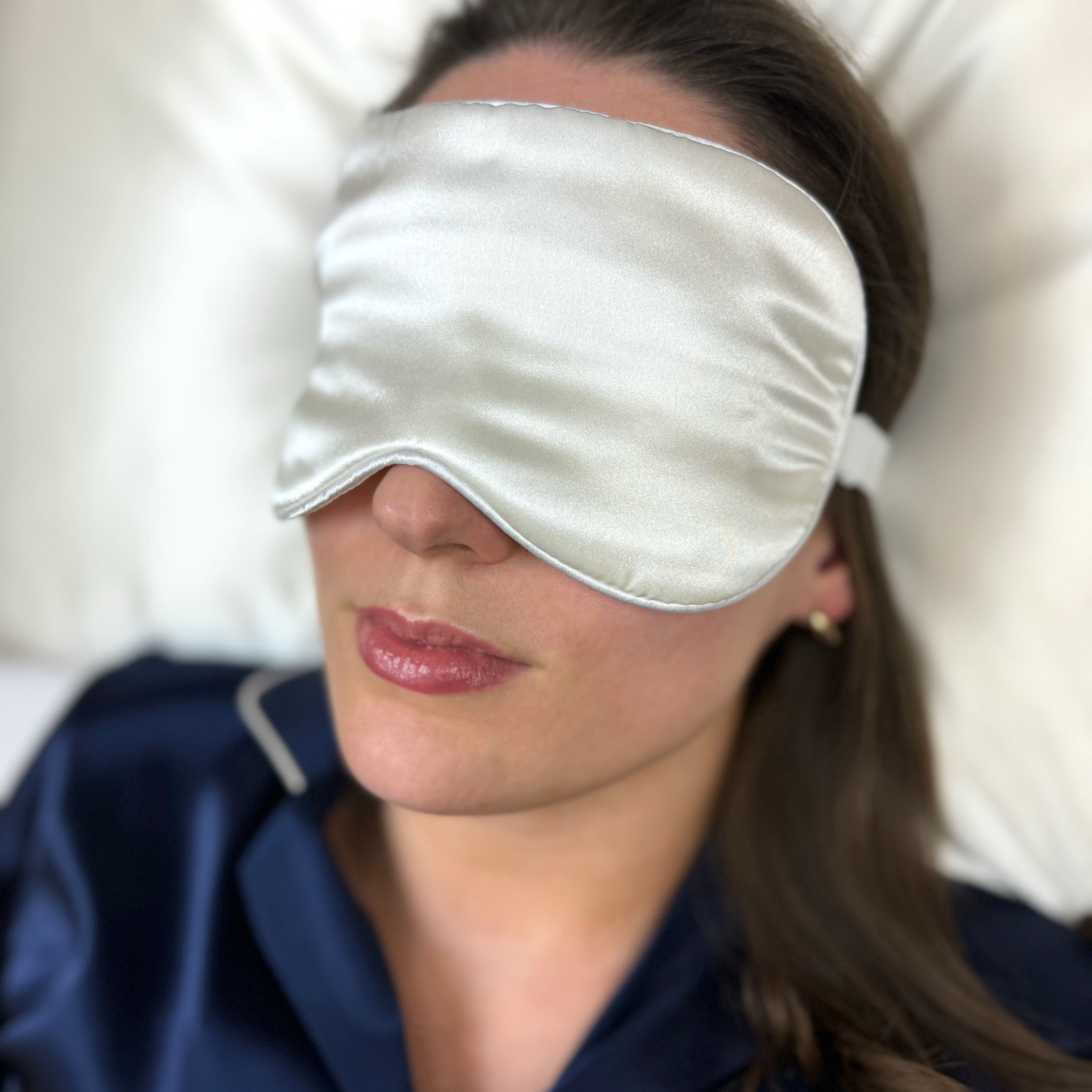 Ivory Silk Sleep Eye Mask