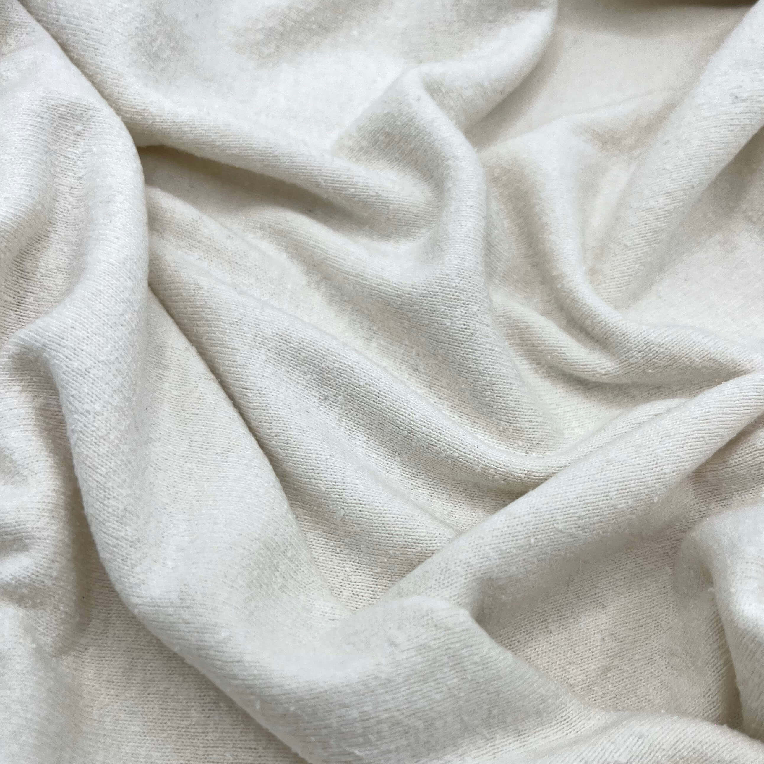 Ladies Ivory Long Sleeved Noil Silk Top