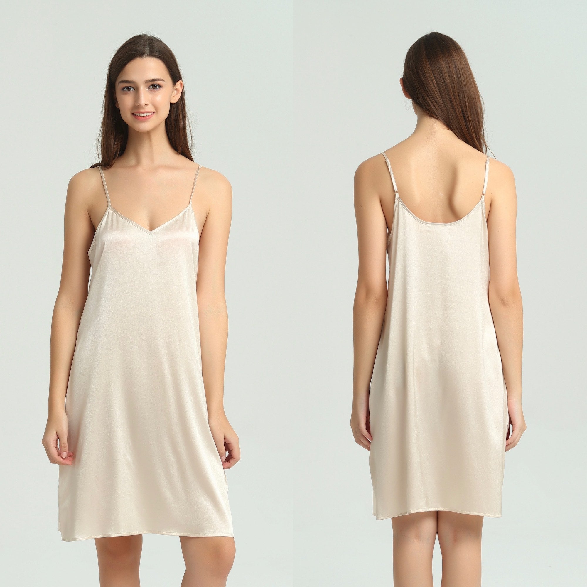 Nude Silk Nightie