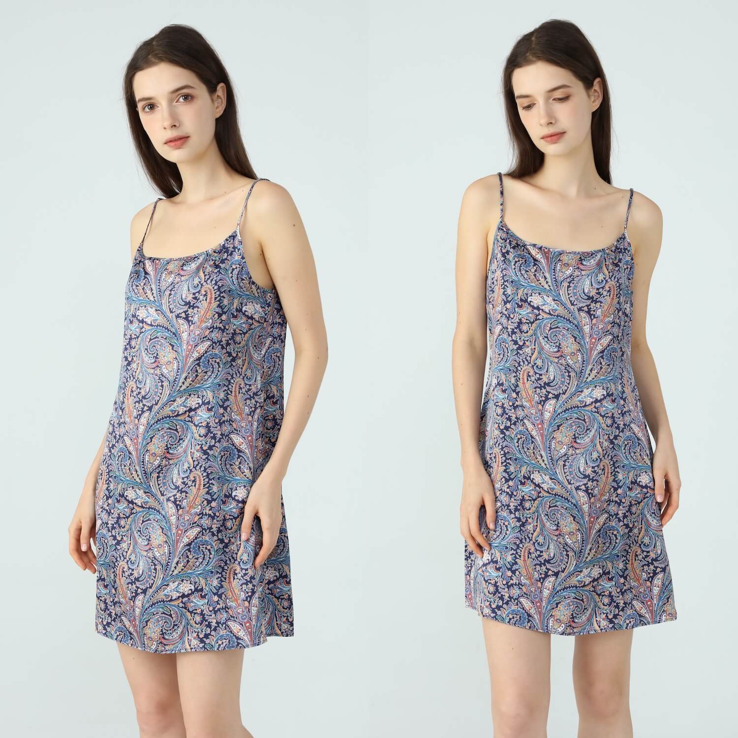 Women’s Liberty Great Missenden Navy Silk Nightie