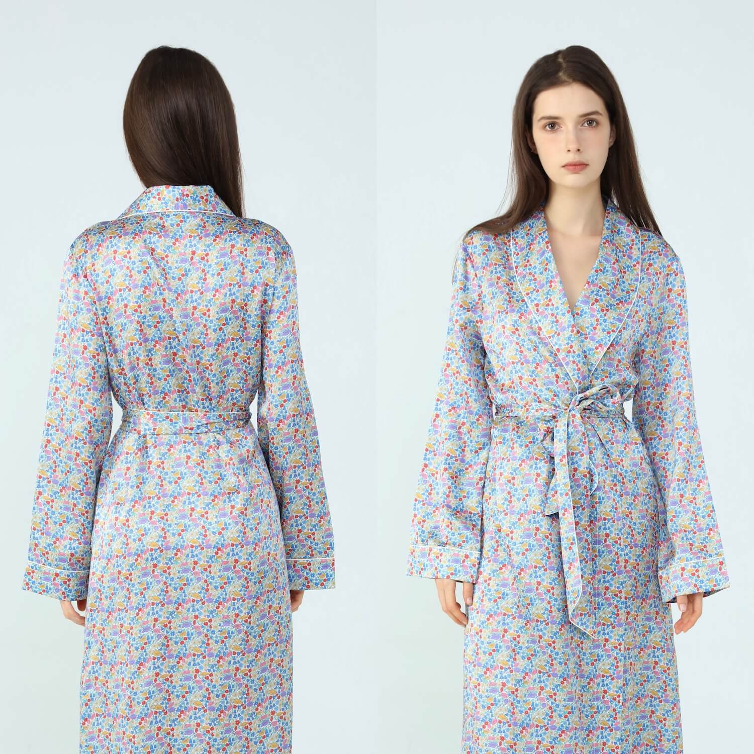 Women’s Liberty Poppy Park Silk Dressing Gown
