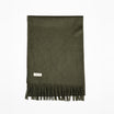 Cashmere Tassel Scarf Olive