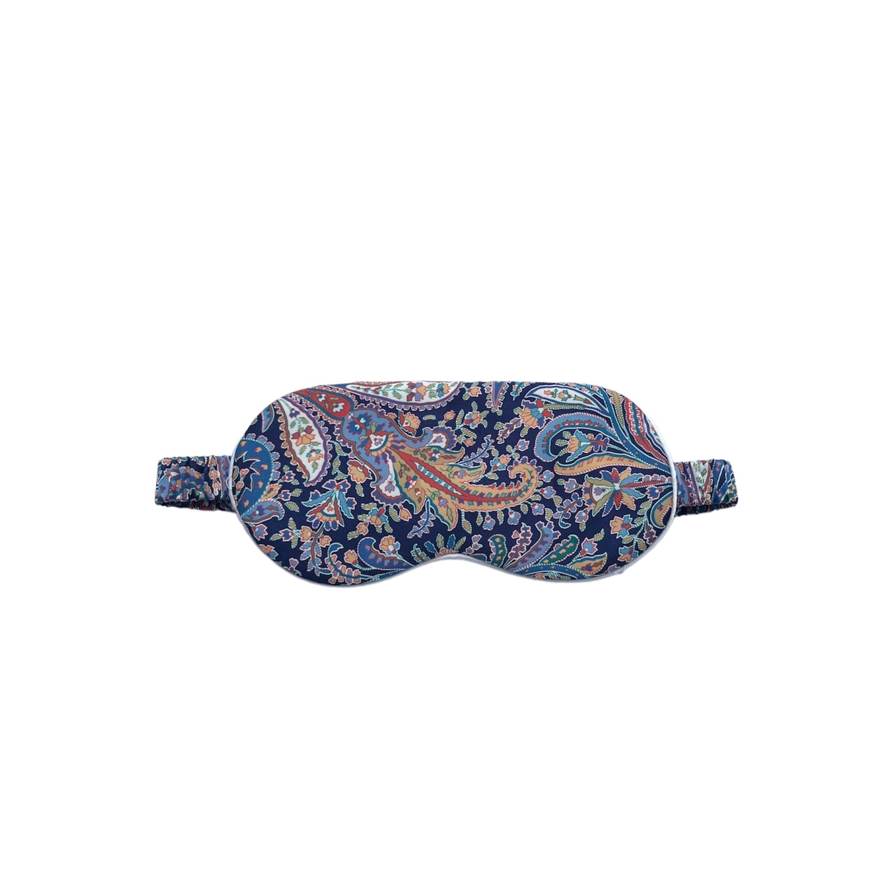 Liberty Fabric Silk Eye Mask Great Missenden Navy