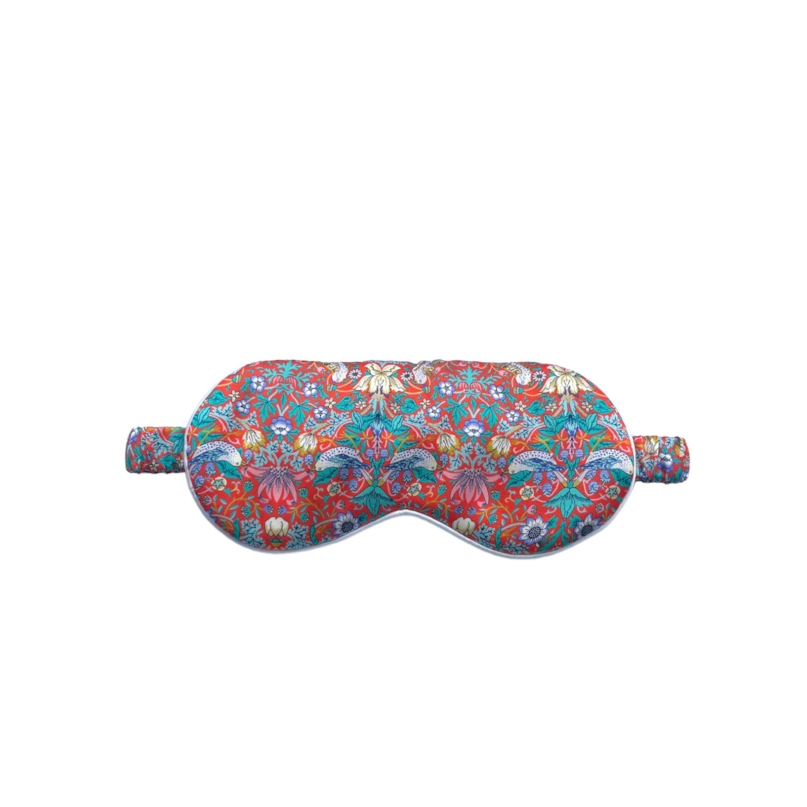 Liberty Fabric Silk Eye Mask Strawberry Thief Tana Lawn