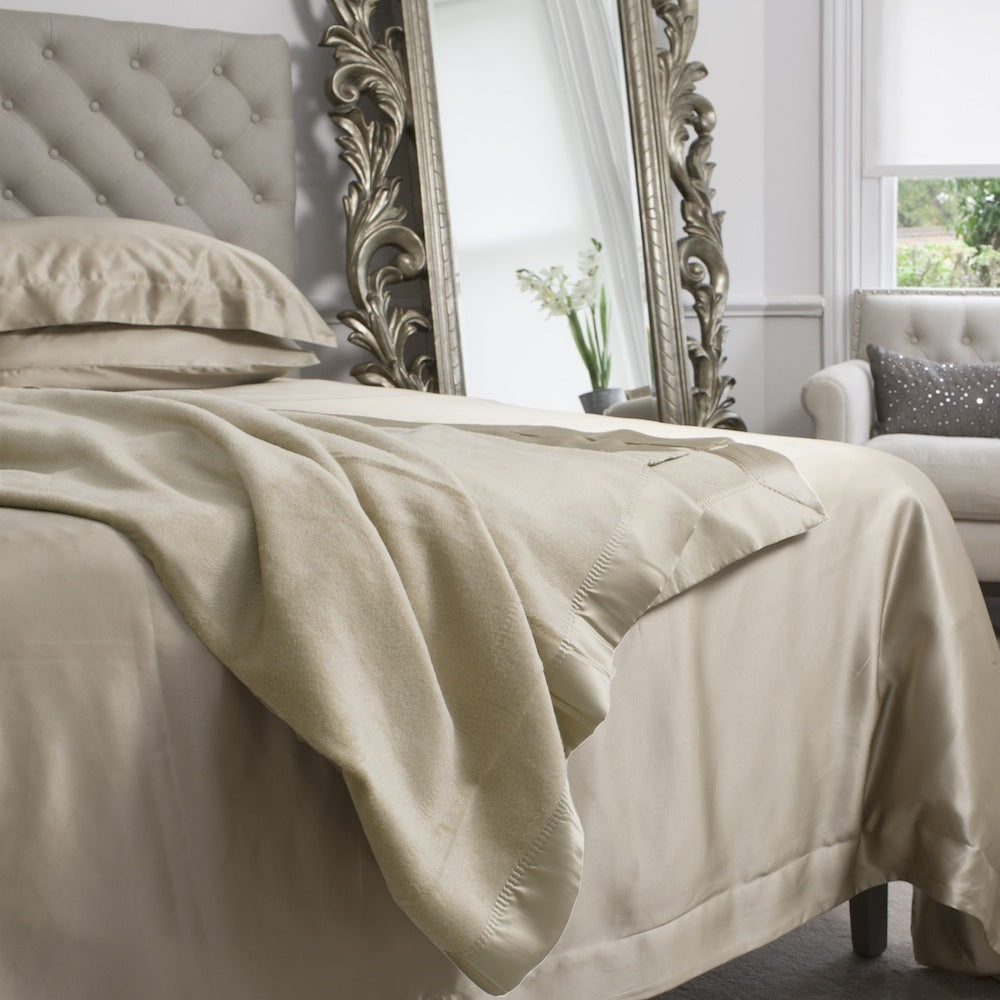 Taupe Silk Blanket