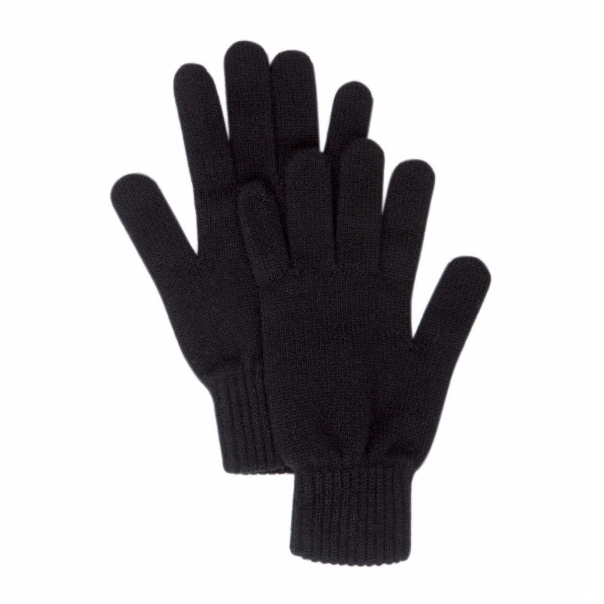Mens Pure Cashmere Gloves Black