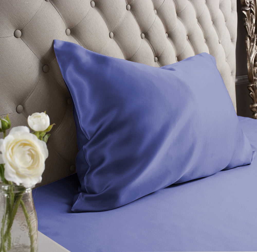 Navy Housewife Silk Pillowcase