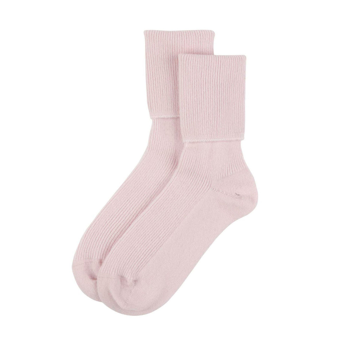 Ladies Cashmere Socks Pink