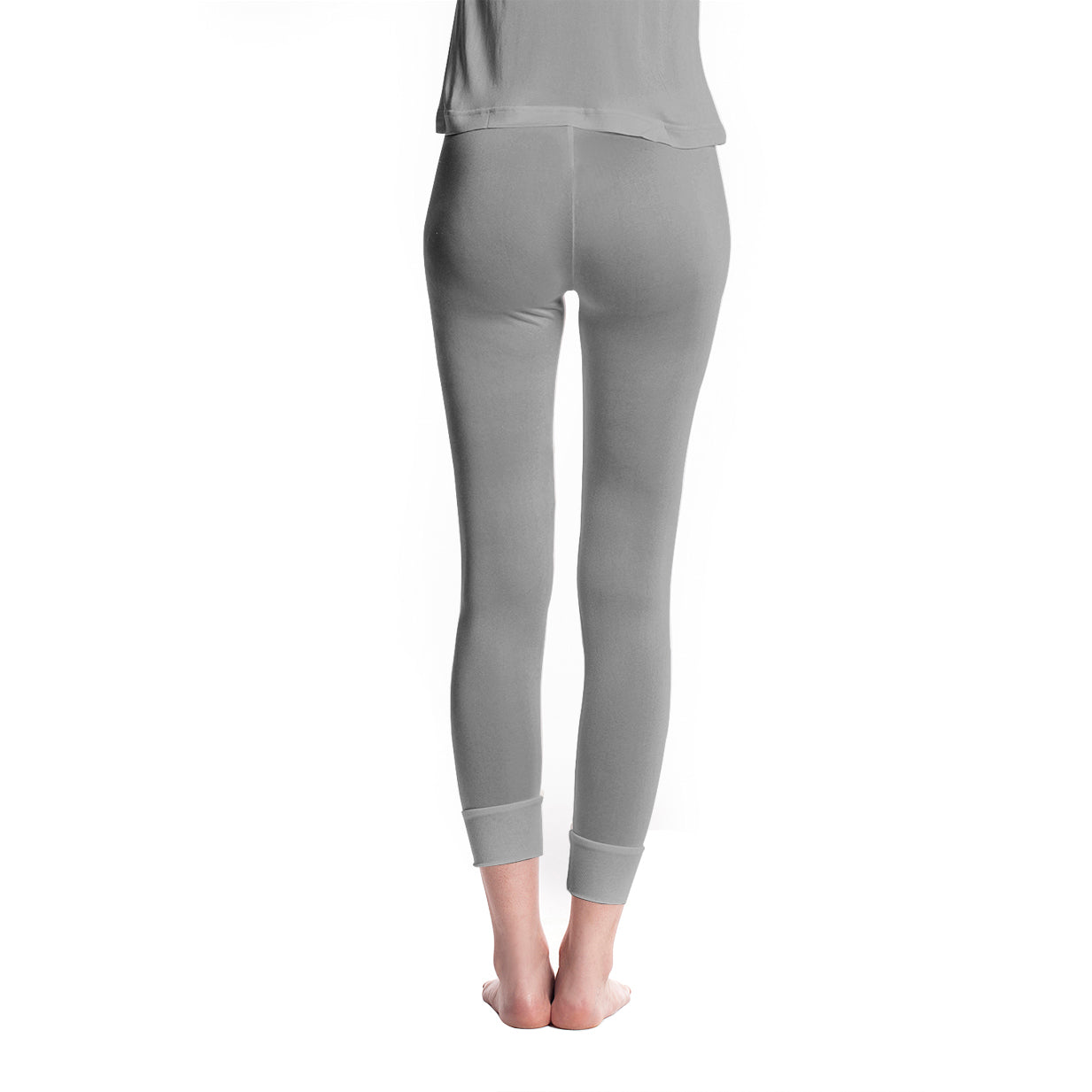 Ladies Pure Silk Grey Thermal Long Johns