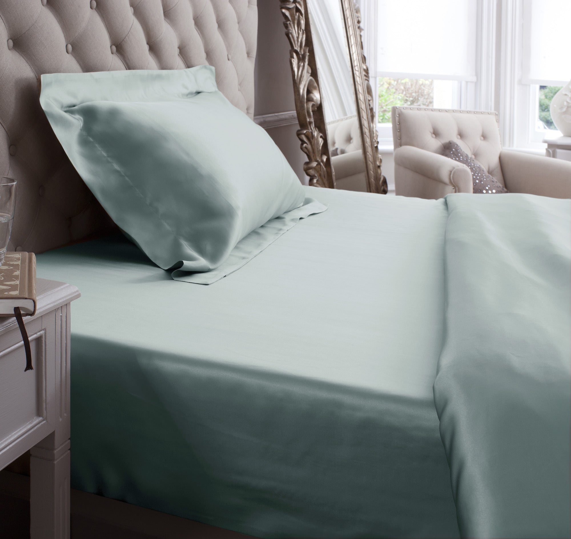 19 Momme Duck Egg Silk Fitted Sheet