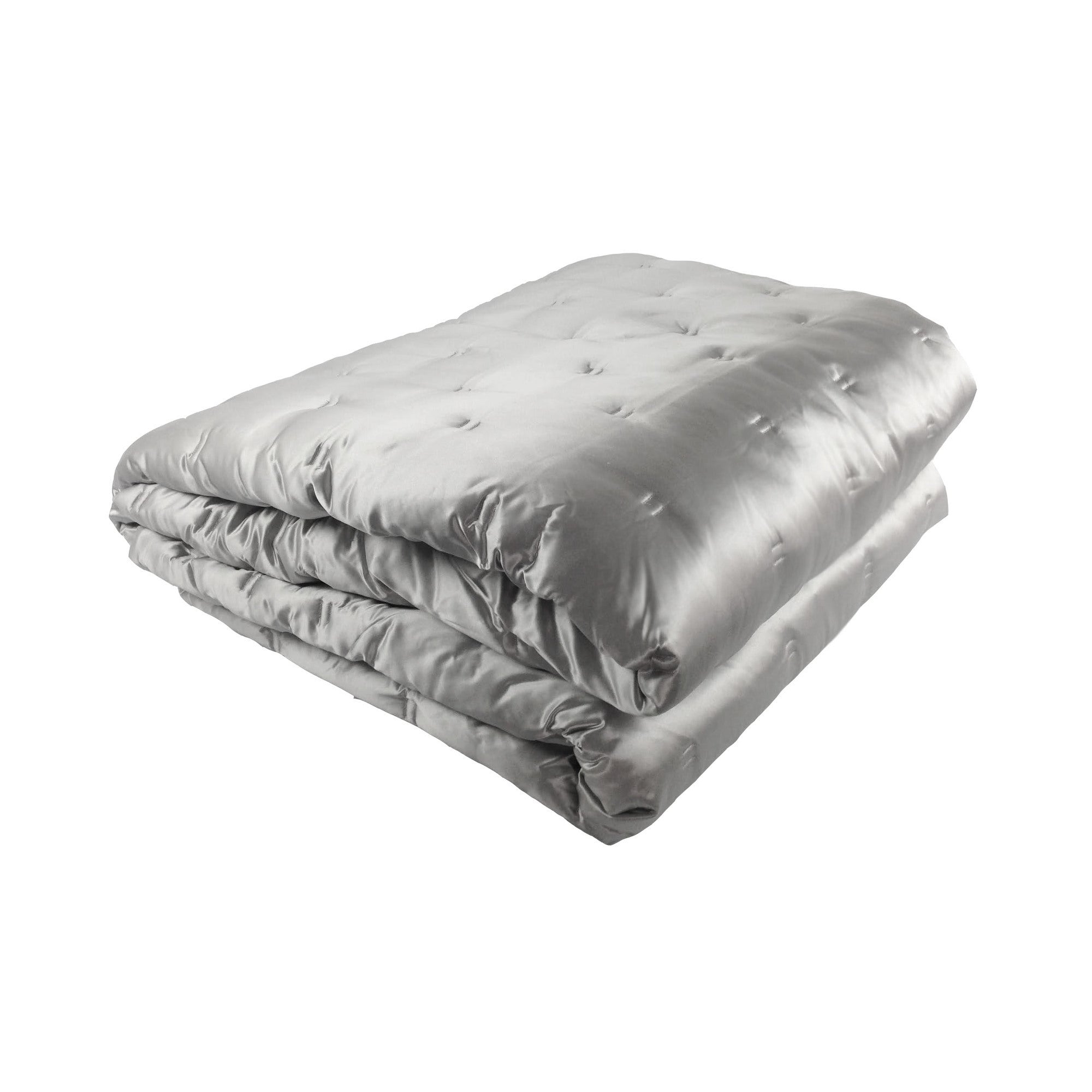 Grey Silk Bedspread