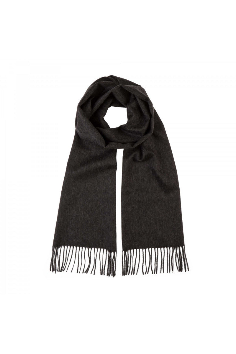 Pure Cashmere Scarf Charcoal