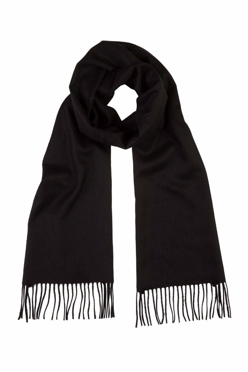 Pure Cashmere Scarf Black