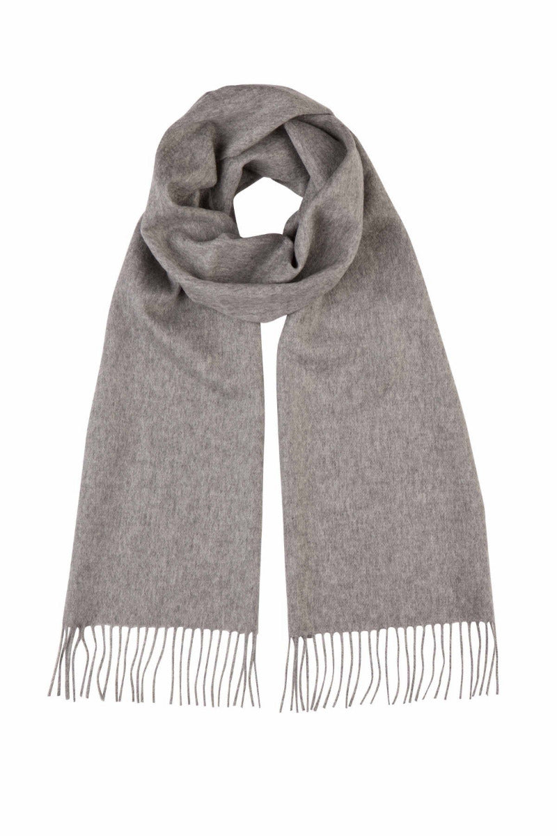 Pure Cashmere Scarf Grey