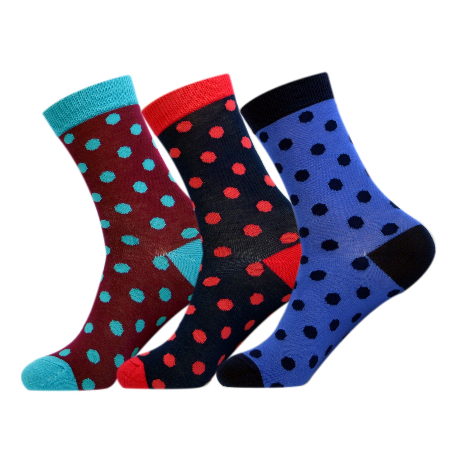 3 Pairs of Ladies Supersoft Pure Bamboo Socks - Bright Spot