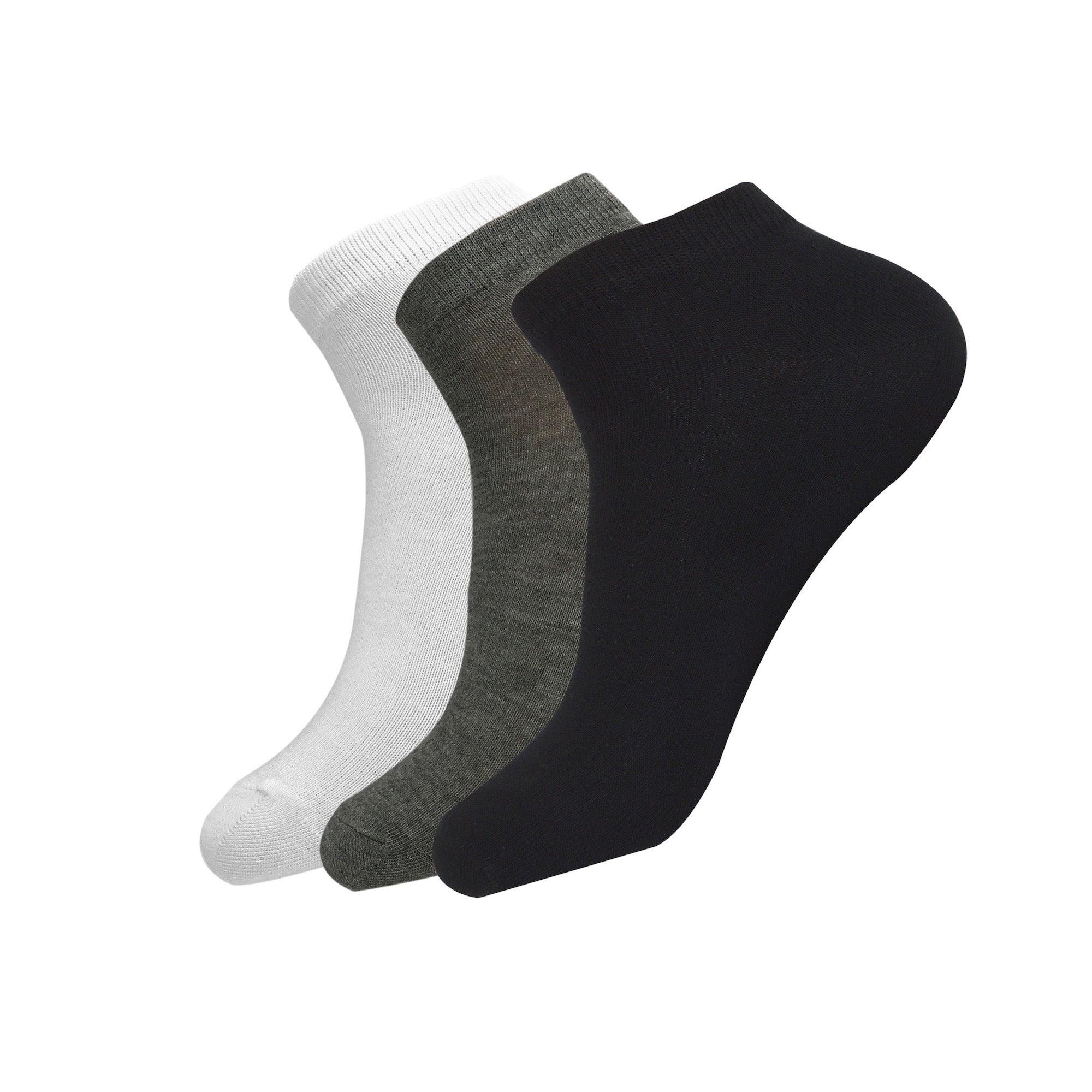 3 Pairs of Ladies' Bamboo Trainer Socks Mixed