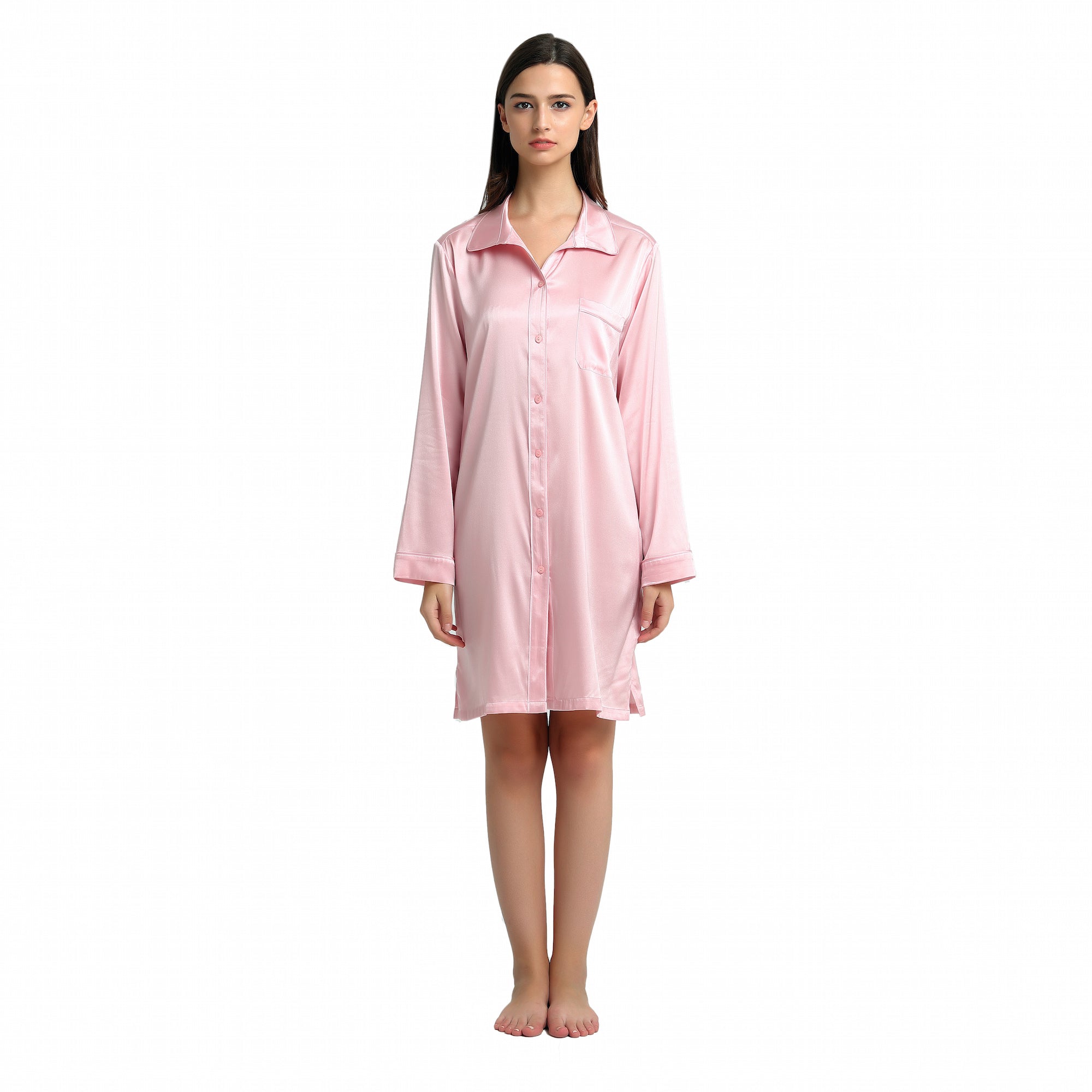Ladies' Pink Silk Nightshirt