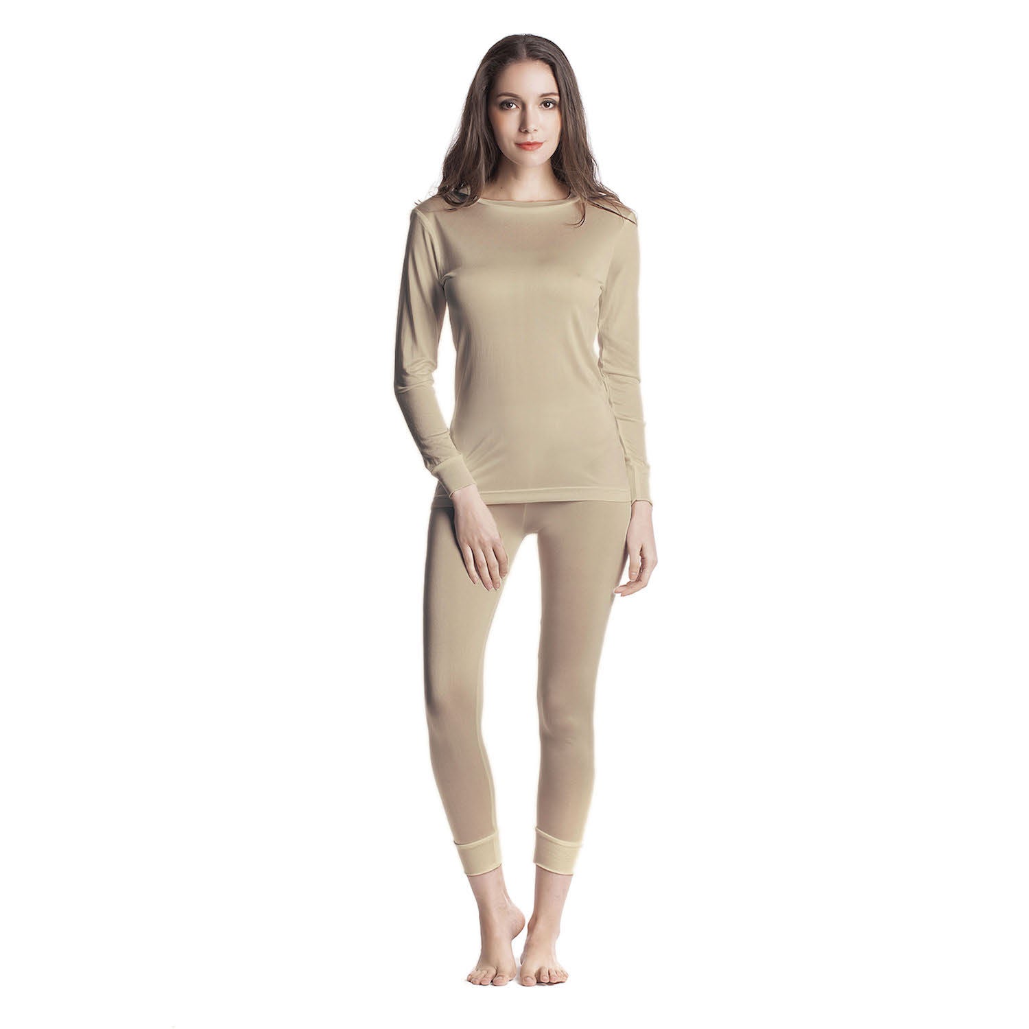 Ladies Pure Silk Nude Thermal Top
