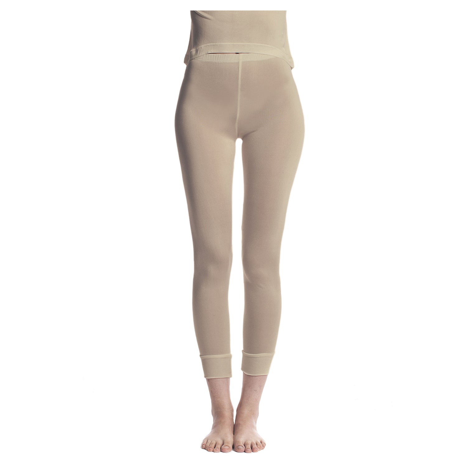 Ladies Pure Silk Nude Thermal Long Johns