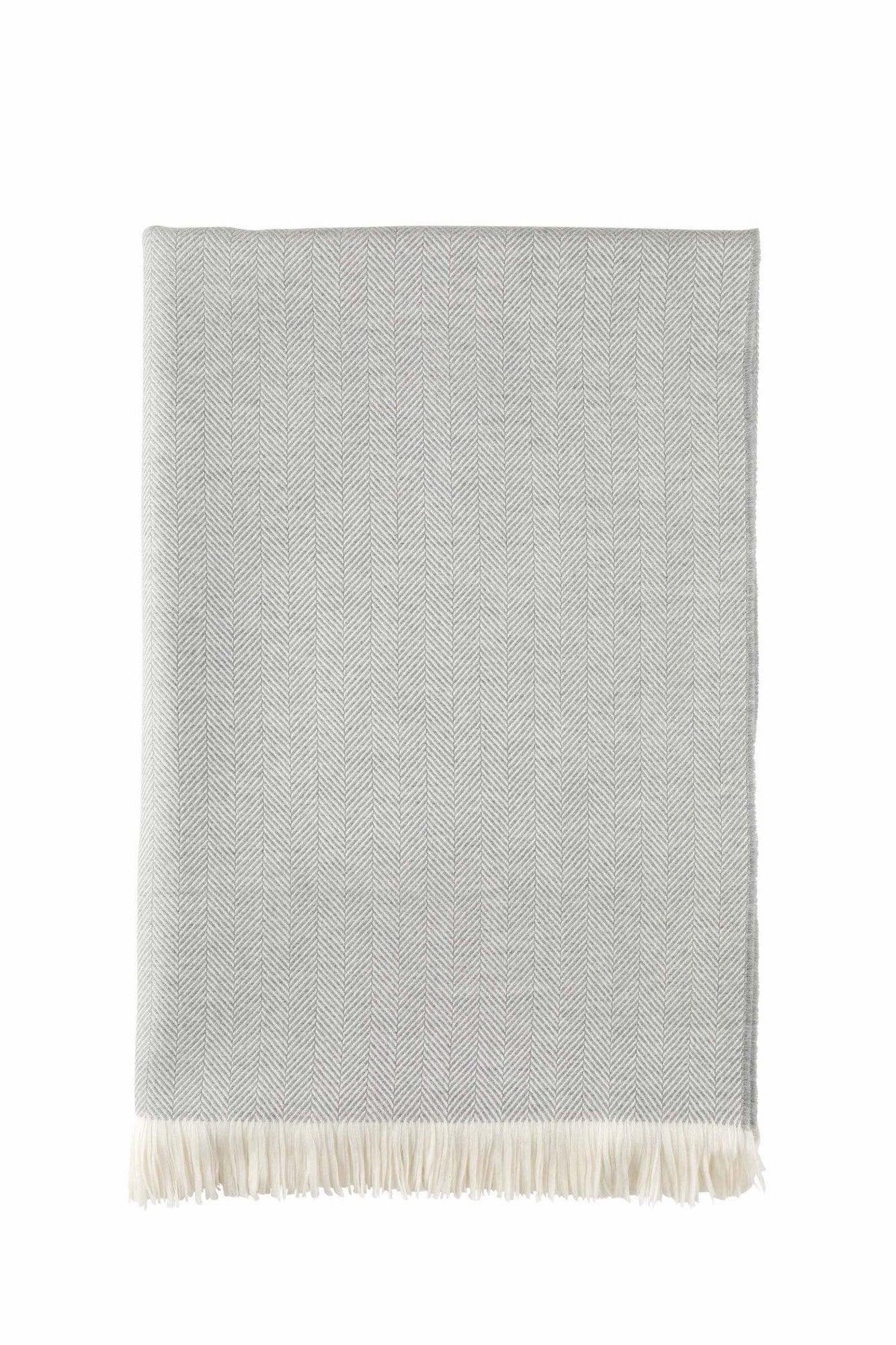 Herringbone Merino Bed Throw