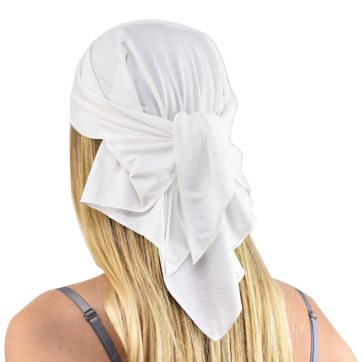 Pure Silk Bandana - Suitable for Chemo & Hair Loss Ivory