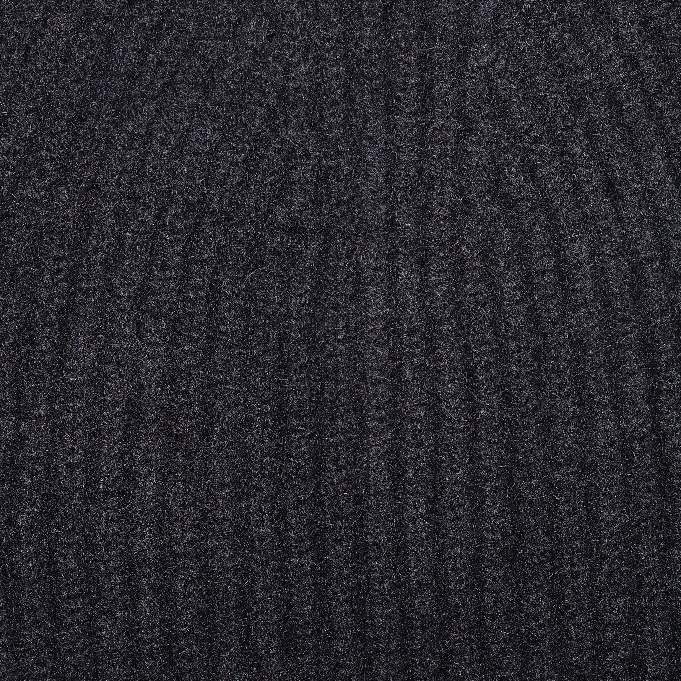 Cashmere Ribbed Beanie Black