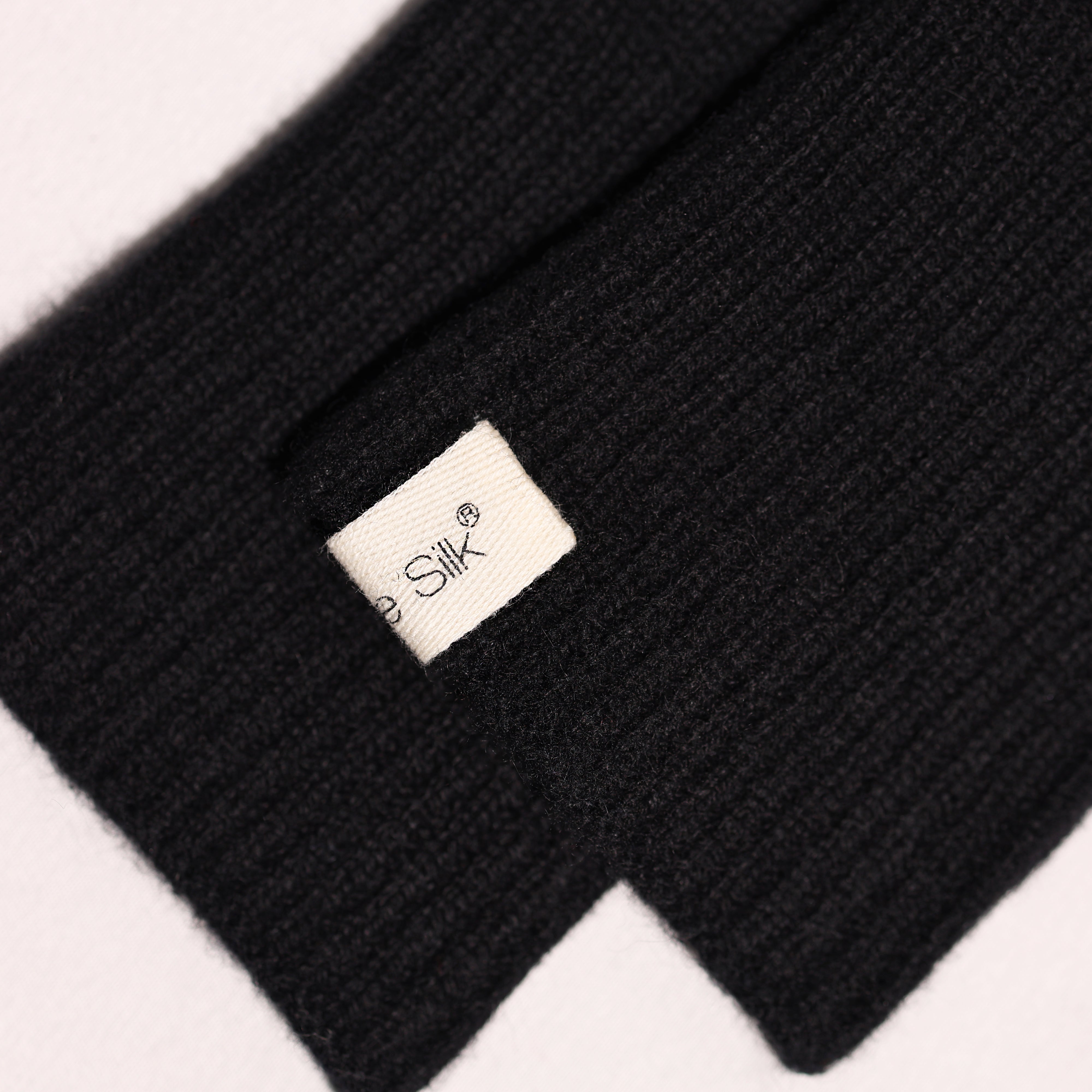 Fingerless Cashmere Gloves Black
