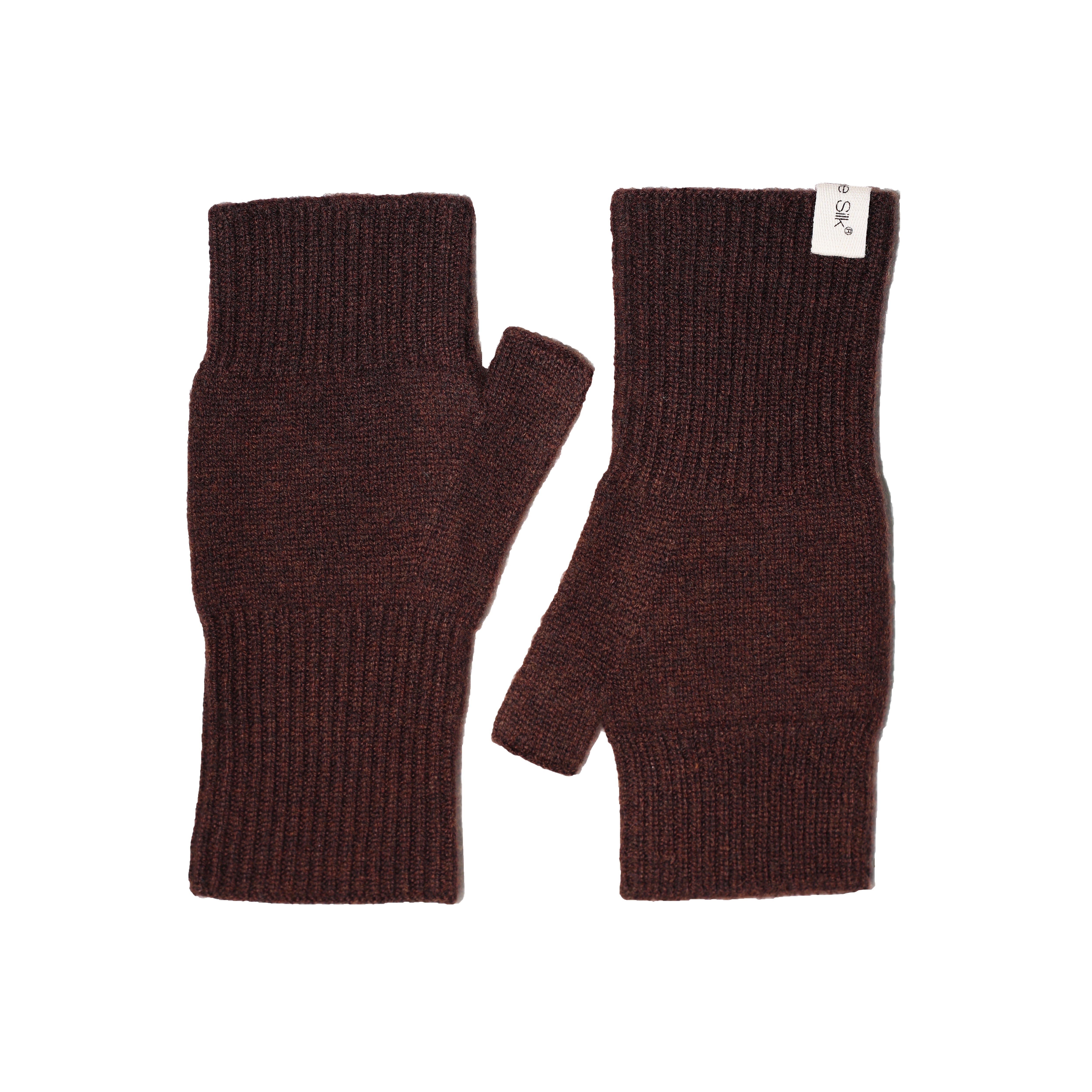 Fingerless Cashmere Gloves Americano
