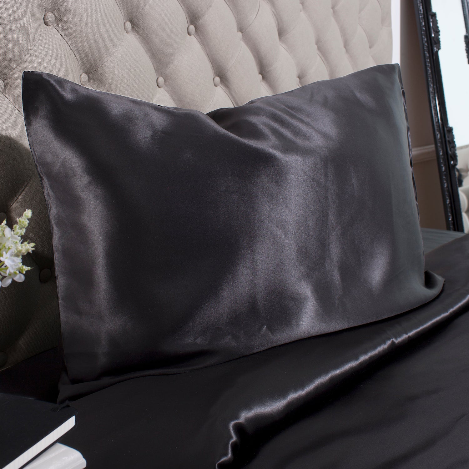 Black Housewife Silk Pillowcase