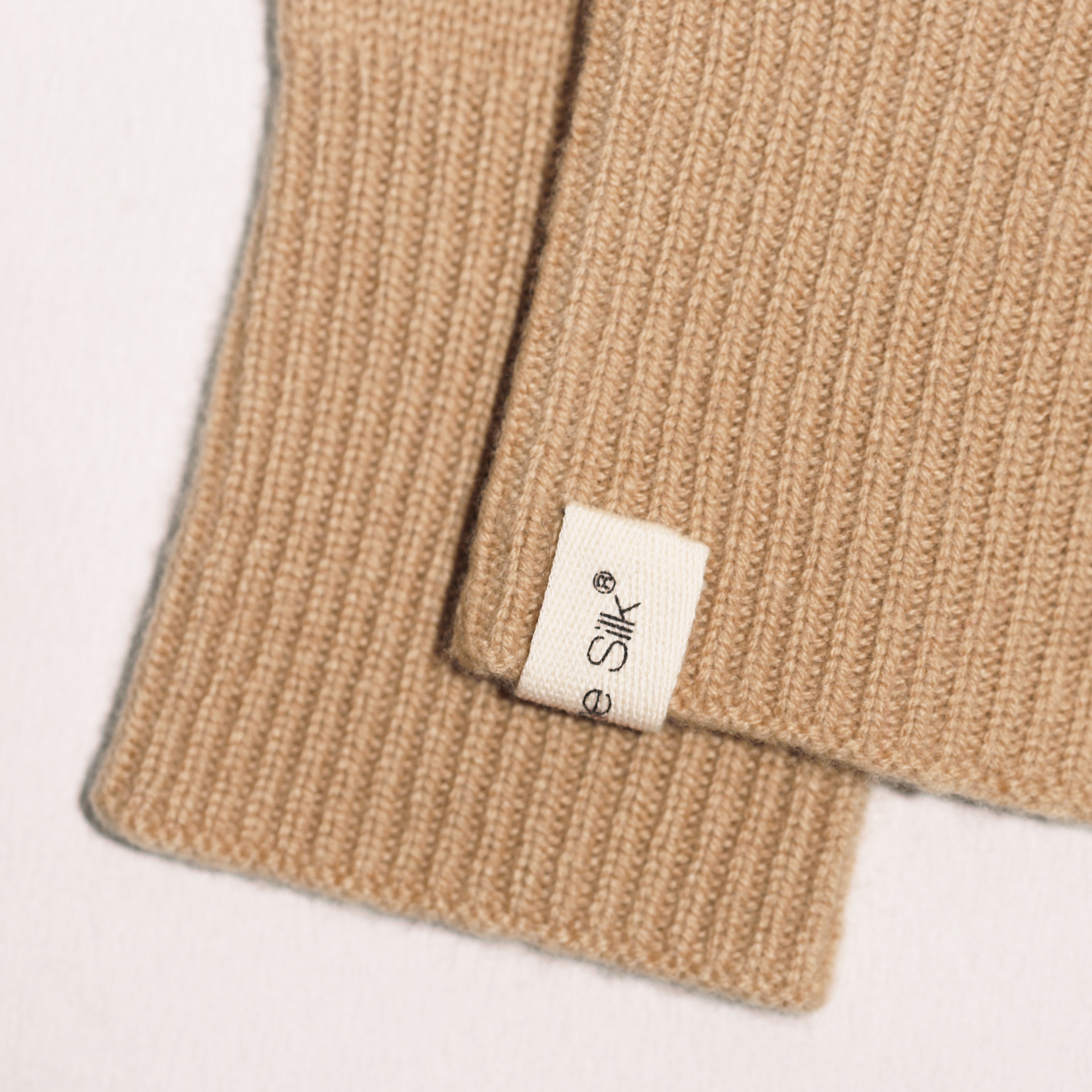 Fingerless Cashmere Gloves Camel