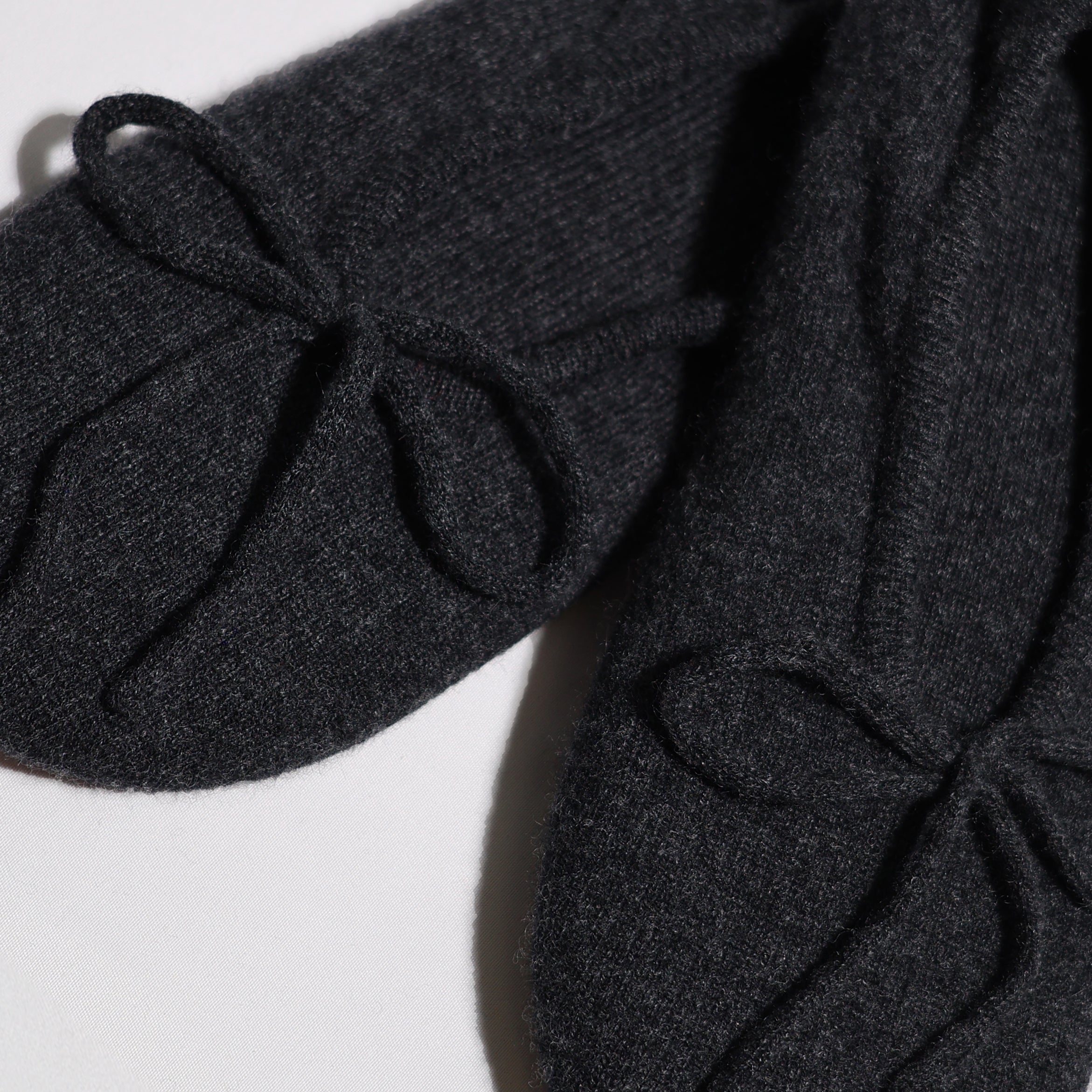 Cashmere Ballet Slippers Charcoal