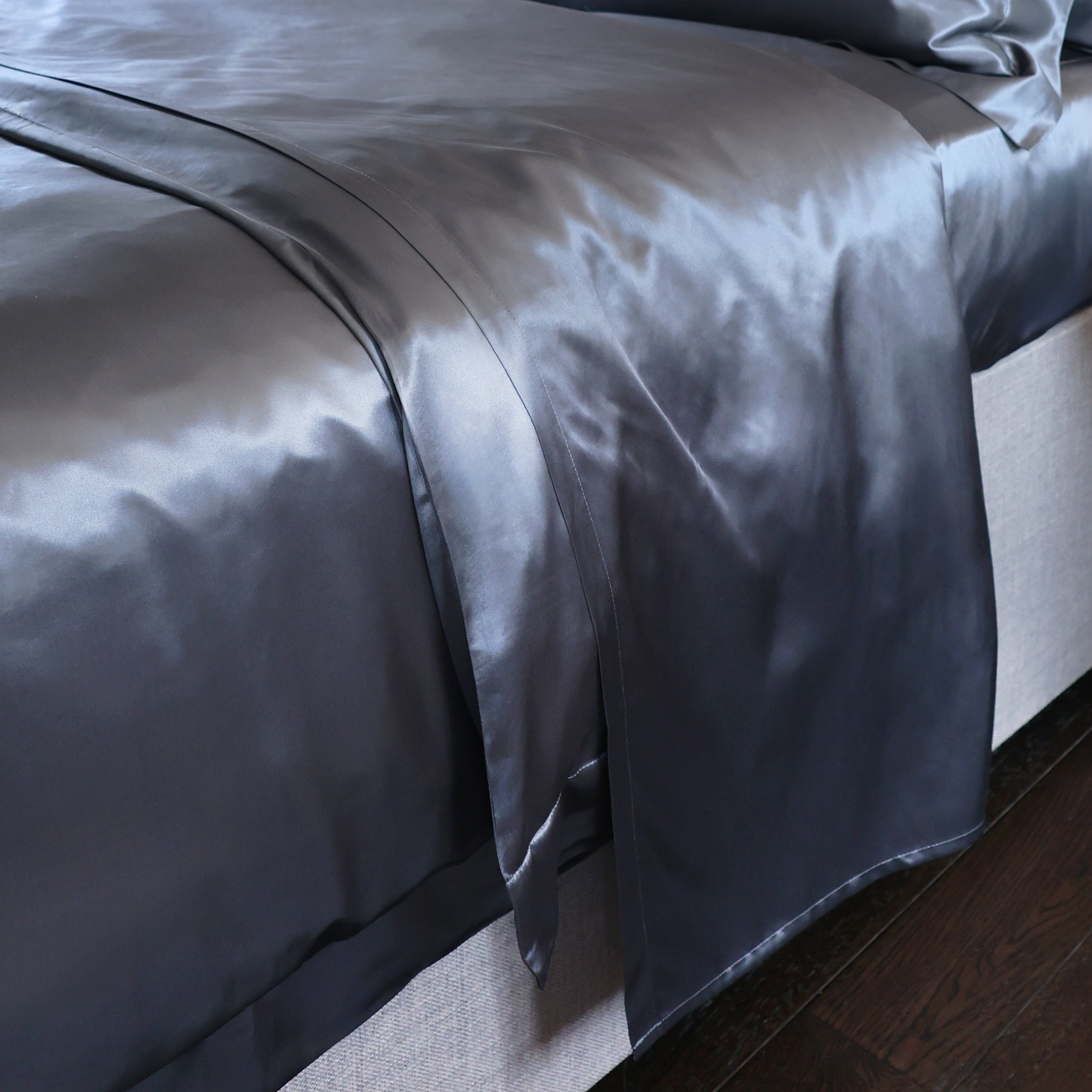 22 Momme Charcoal Silk Flat Sheet