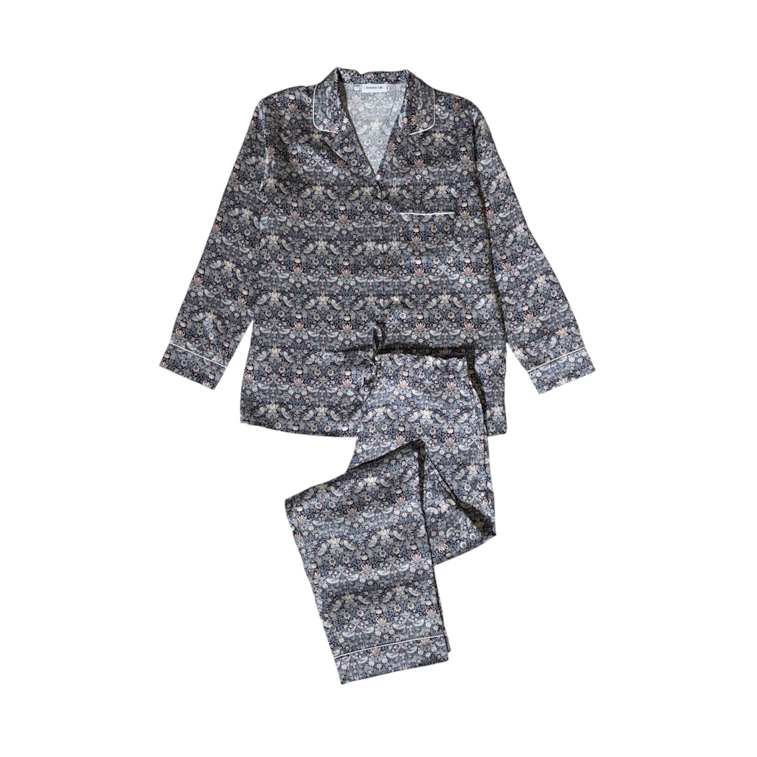 Women’s Liberty Strawberry Thief 005A Silk Pyjamas